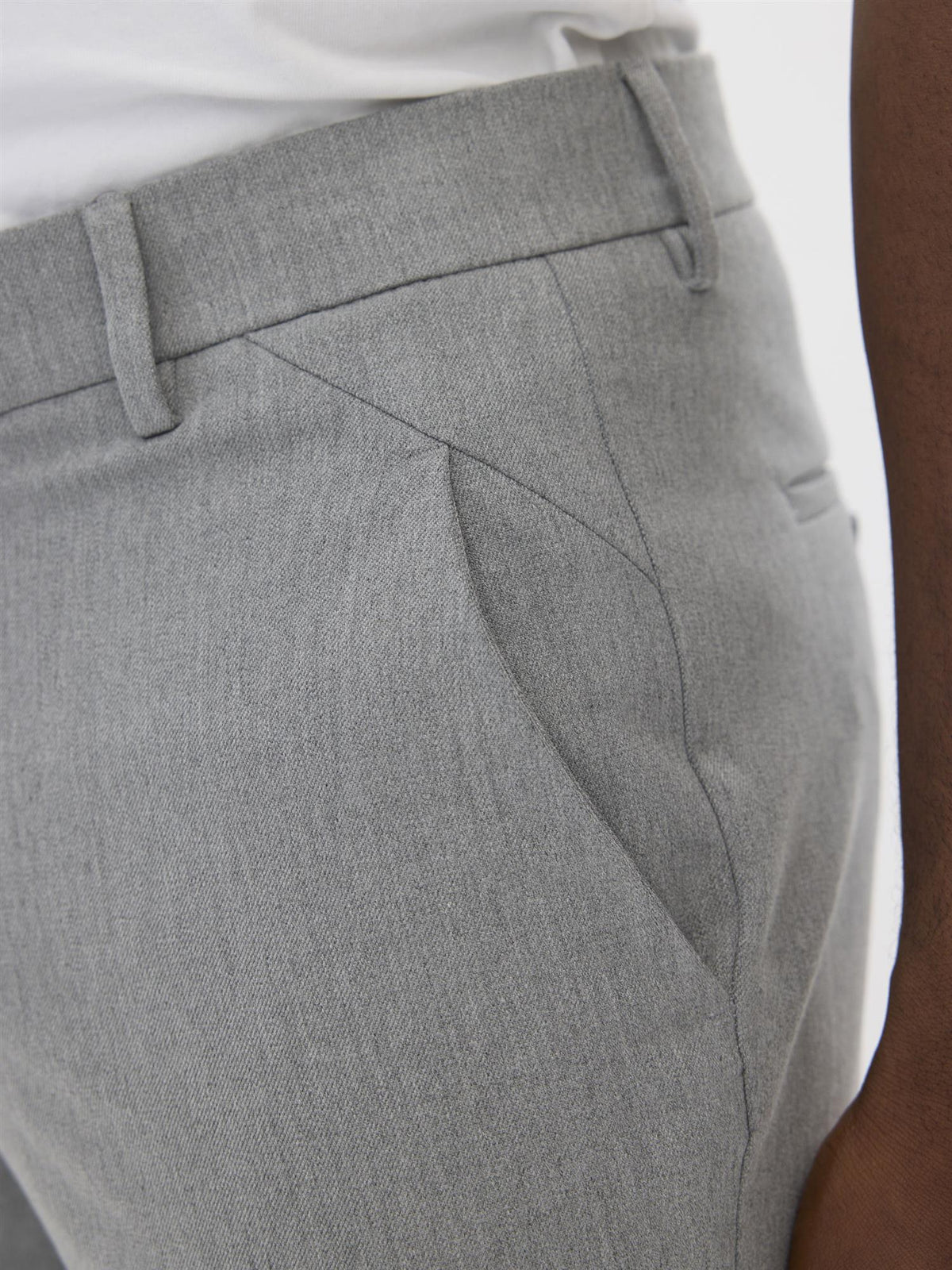 Plain Units Joshpl 805_grs Bukse 30970 Mid Grey Melange