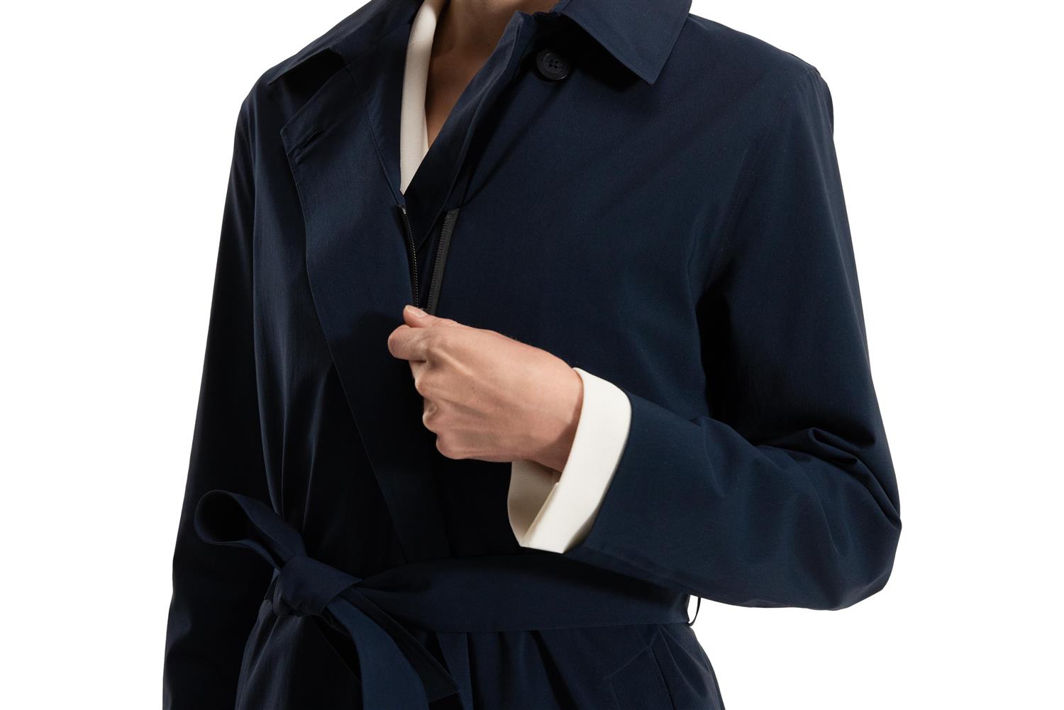 UBR Skylar Trench Jakke Marine - chrismoa.no