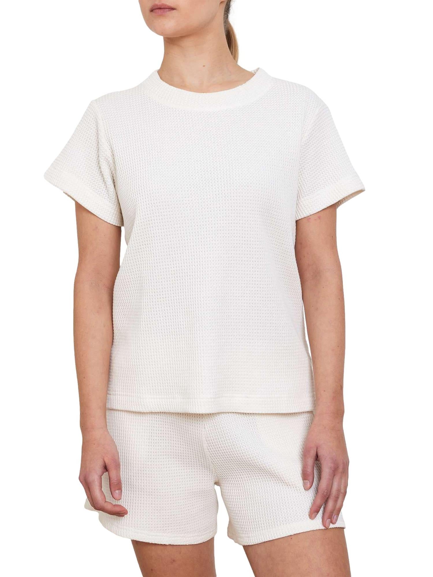 We Norwegians Waffle Tee Women T-Shirt Off-White - chrismoa.no