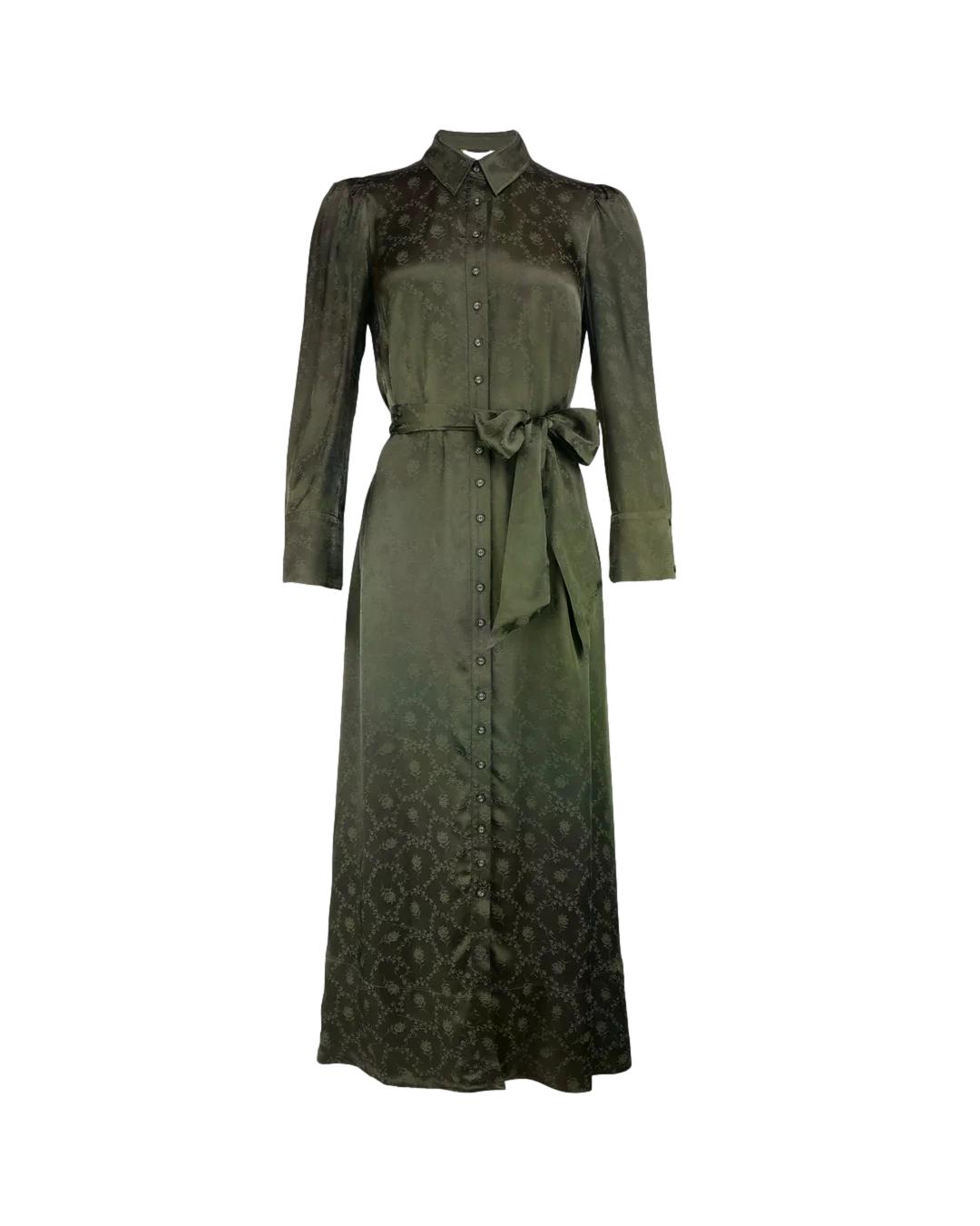 By TiMo Jacquard Tieband Dress Kjole Grønn