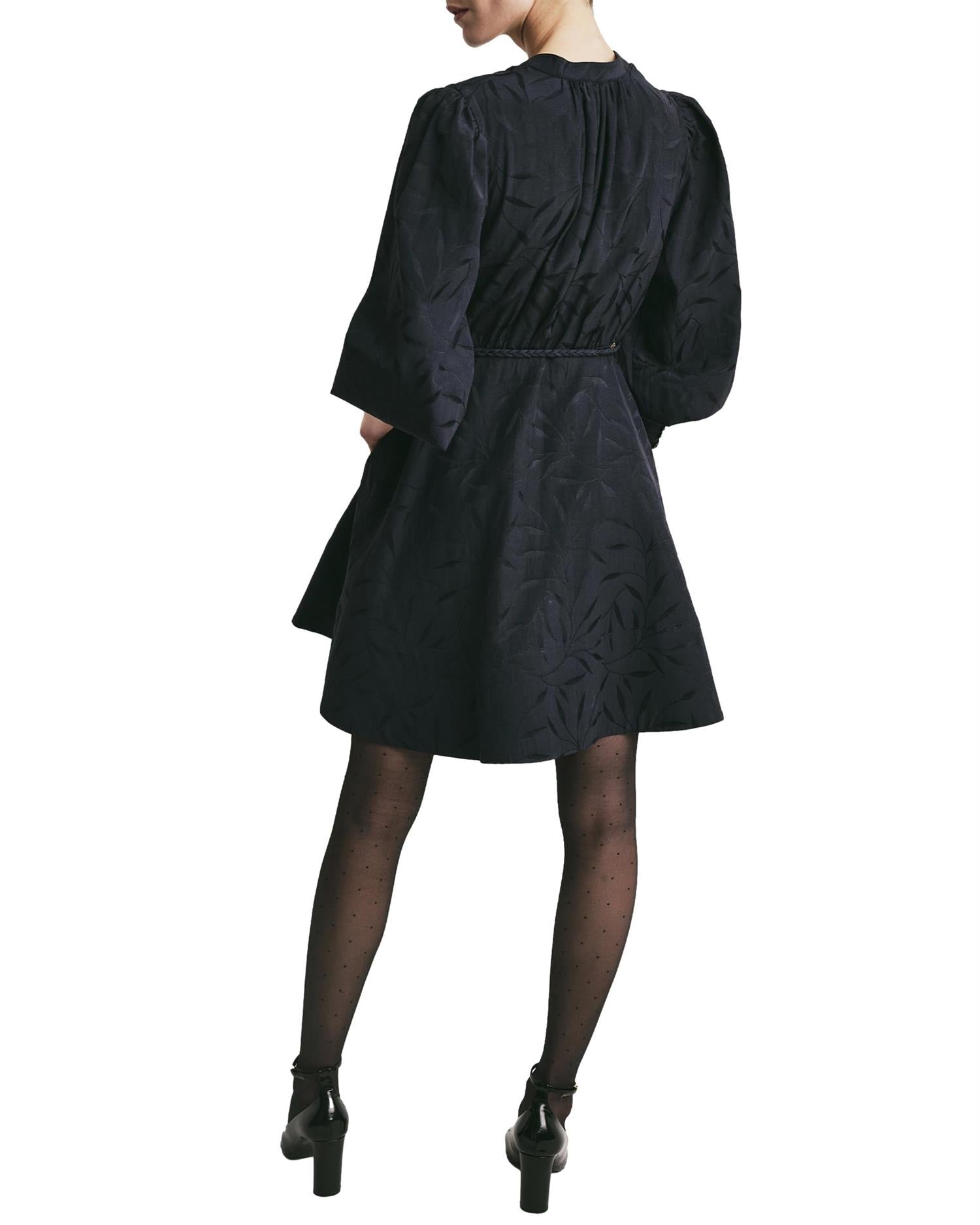 By TiMo Jacquard Mini Dress Kjole Marine