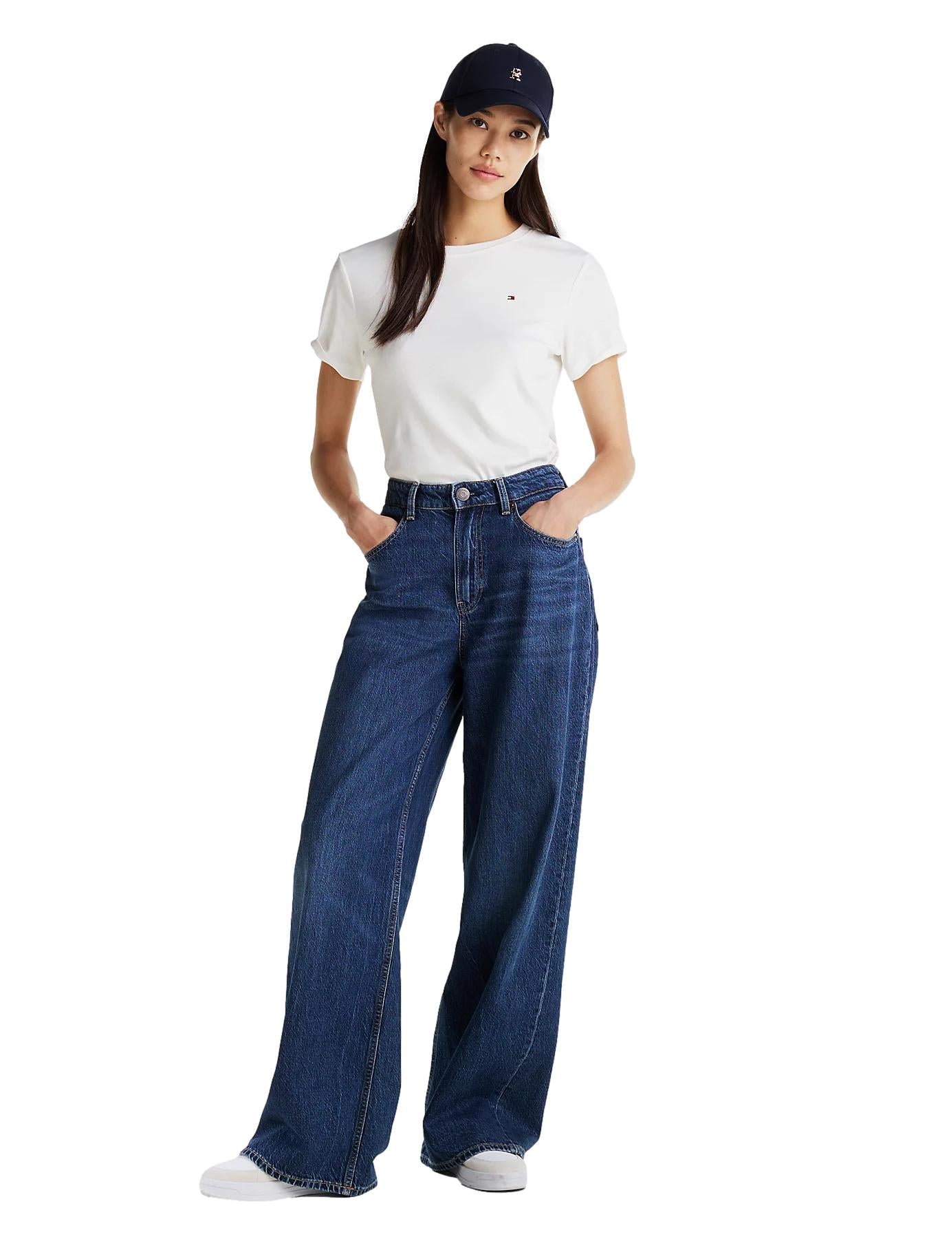 Tommy Hilfiger Slim Cody C-NK SS T-Shirt Hvit