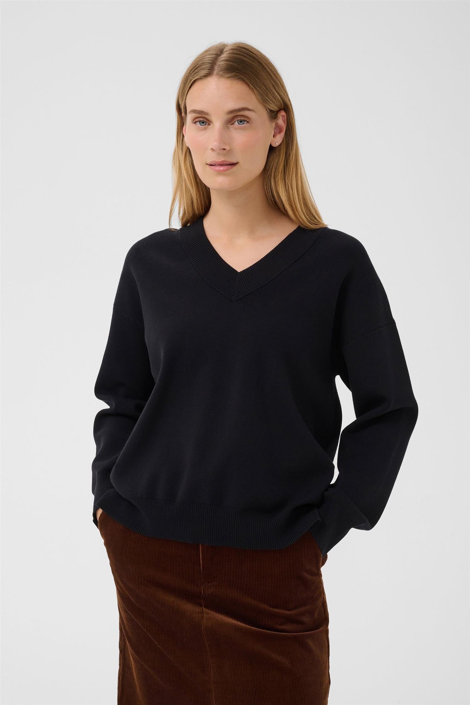 Part Two Chantallypw Pullover Genser Black