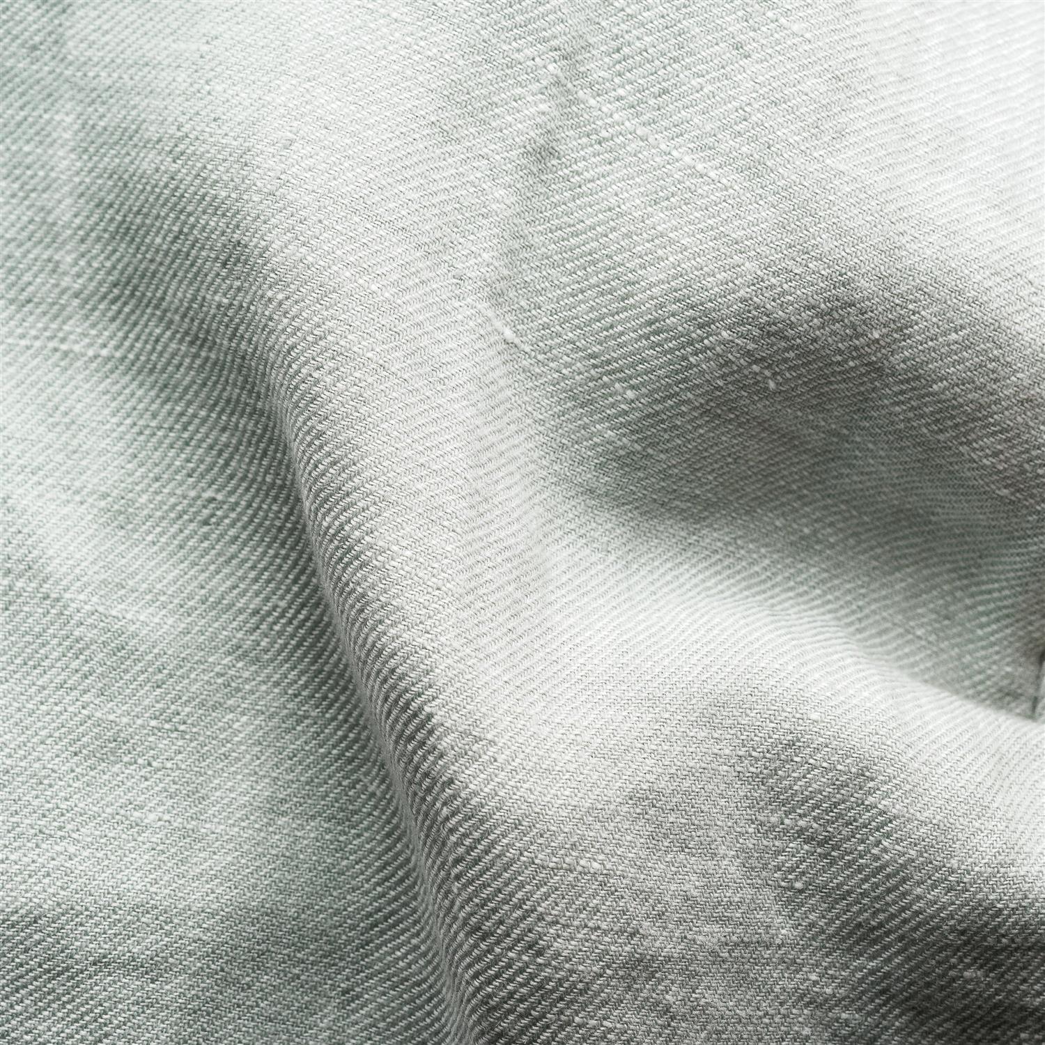 Eton Mid Green Solid Twill Linen Shirt Contemporay Fit Skjorte Lysegrønn - chrismoa.no