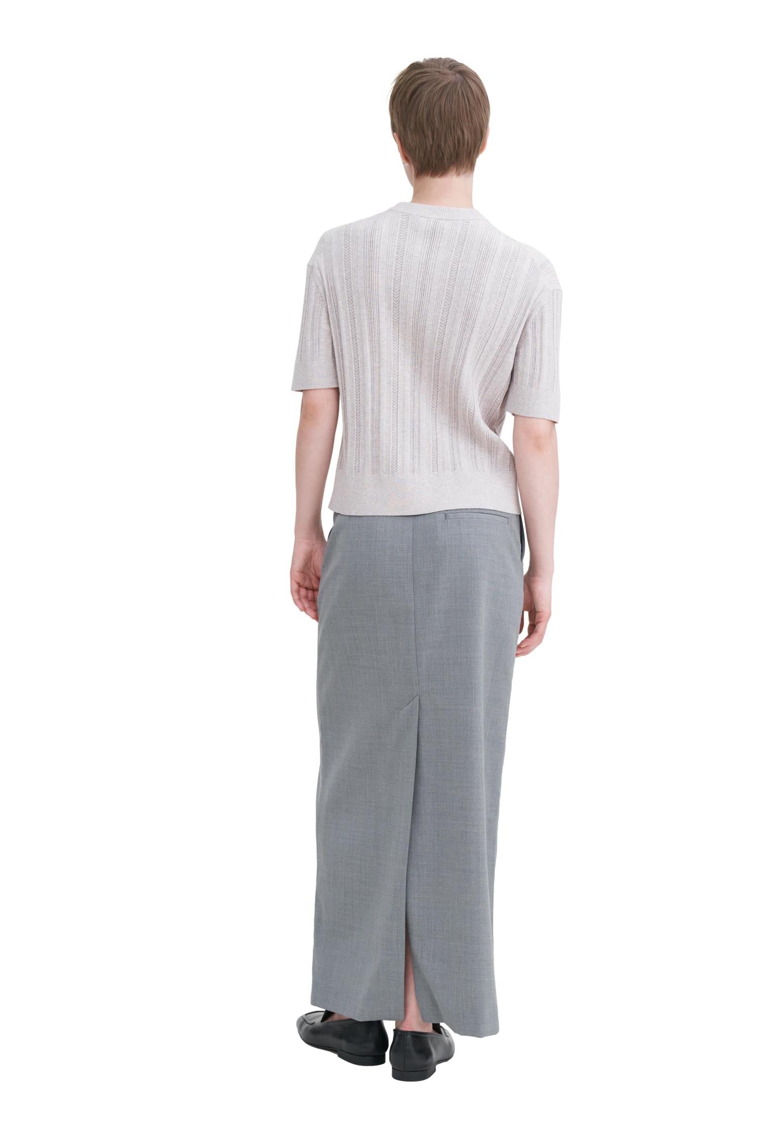 Filippa K Braid Knit-Shirt Genser Taupe - chrismoa.no