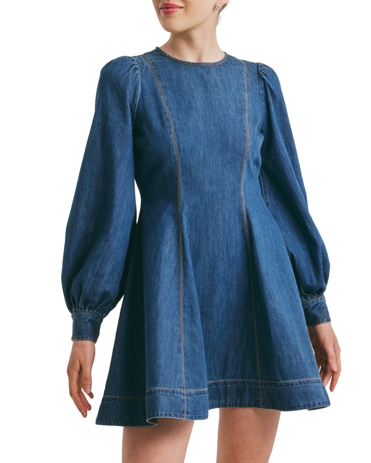 By TiMo Denim Fitted Dress Kjole Denim