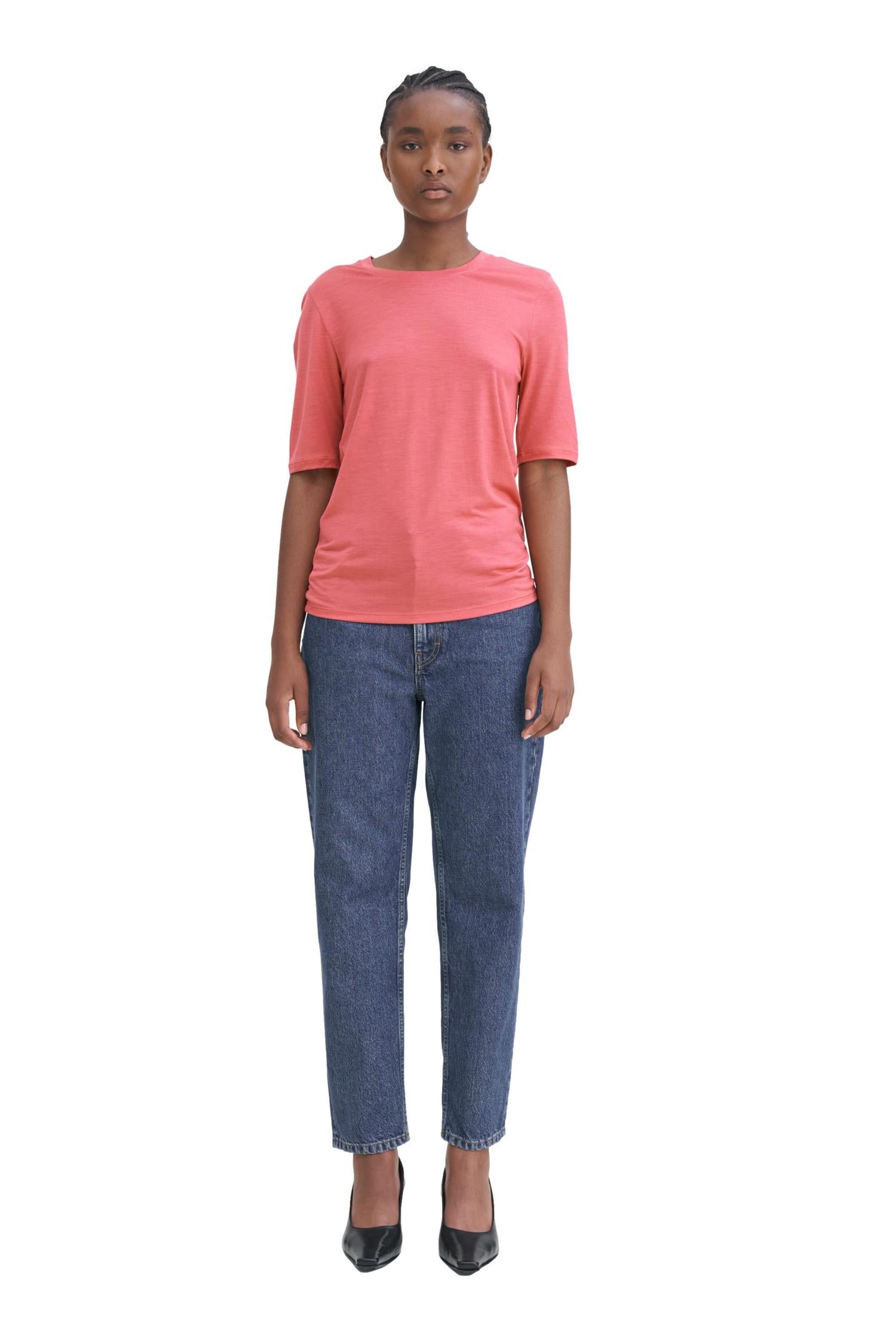 Filippa K Elena Tee T-Shirt Lakserød - chrismoa.no