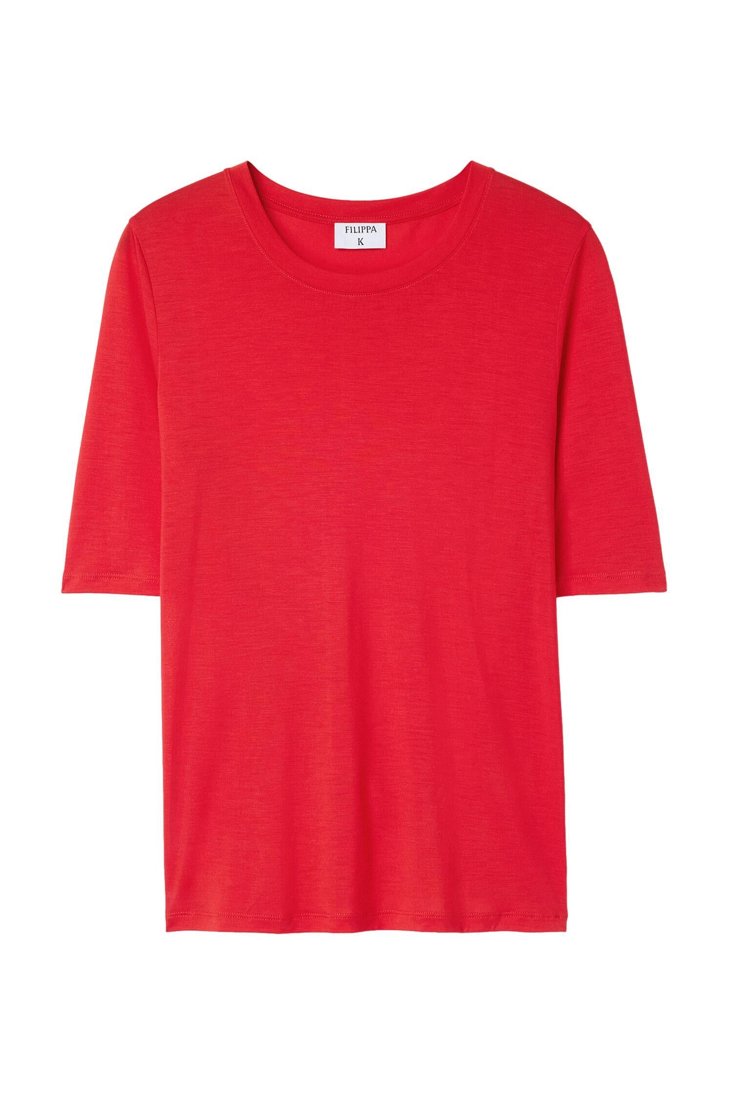Filippa K Elena Tee T-Shirt Rød - chrismoa.no