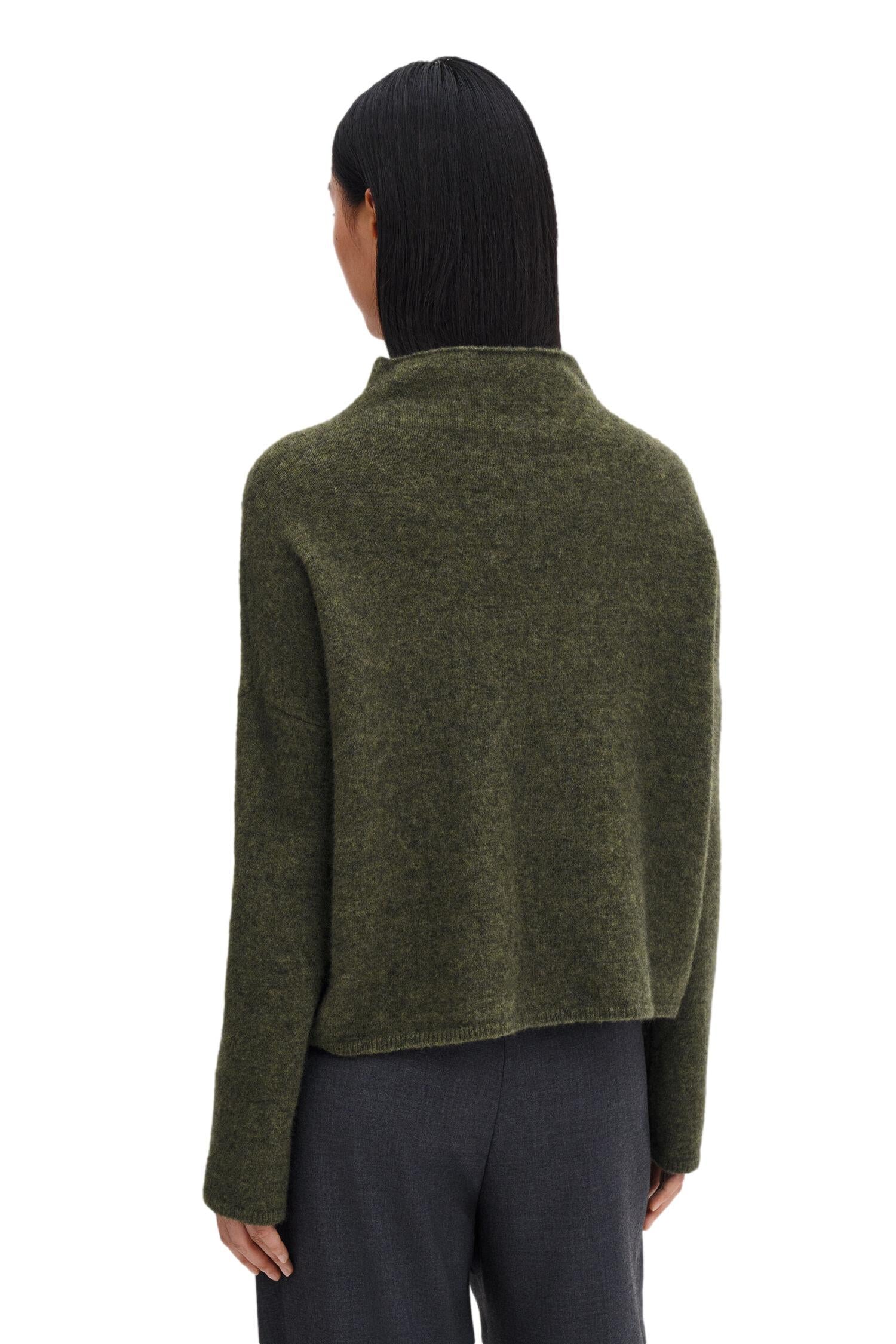 Filippa K Mika Yak Funnelneck Sweater Genser Grønn - chrismoa.no
