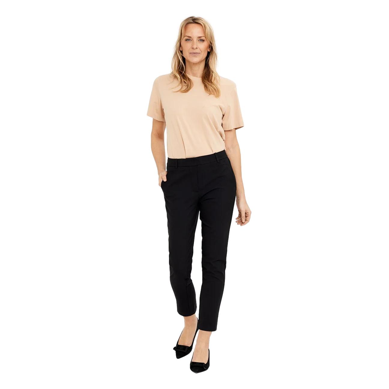 Sort dressbukse fra Five Units Kylie FV 396, vises med rett passform og klassisk design.