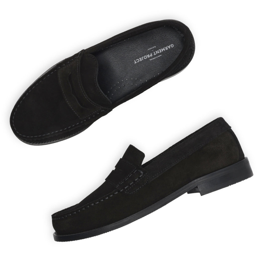 Garment Project Miles Penny Loafer Sko Sort - chrismoa.no