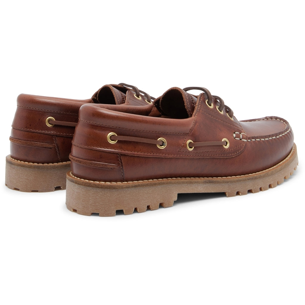 Garment Project Ollie Boat Shoe - Brown Leather Sko Brun - chrismoa.no