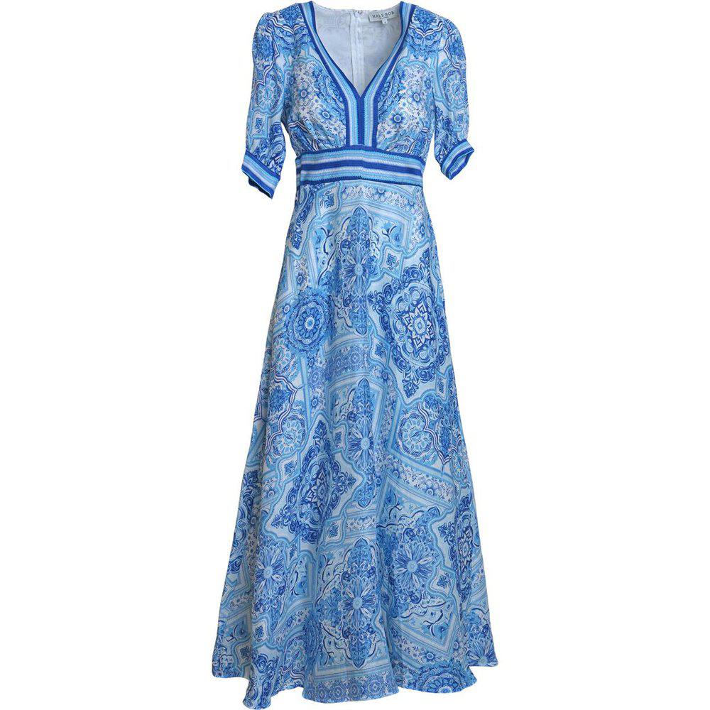 Hale Bob Ginevra Dress Kjole Blå - chrismoa.no