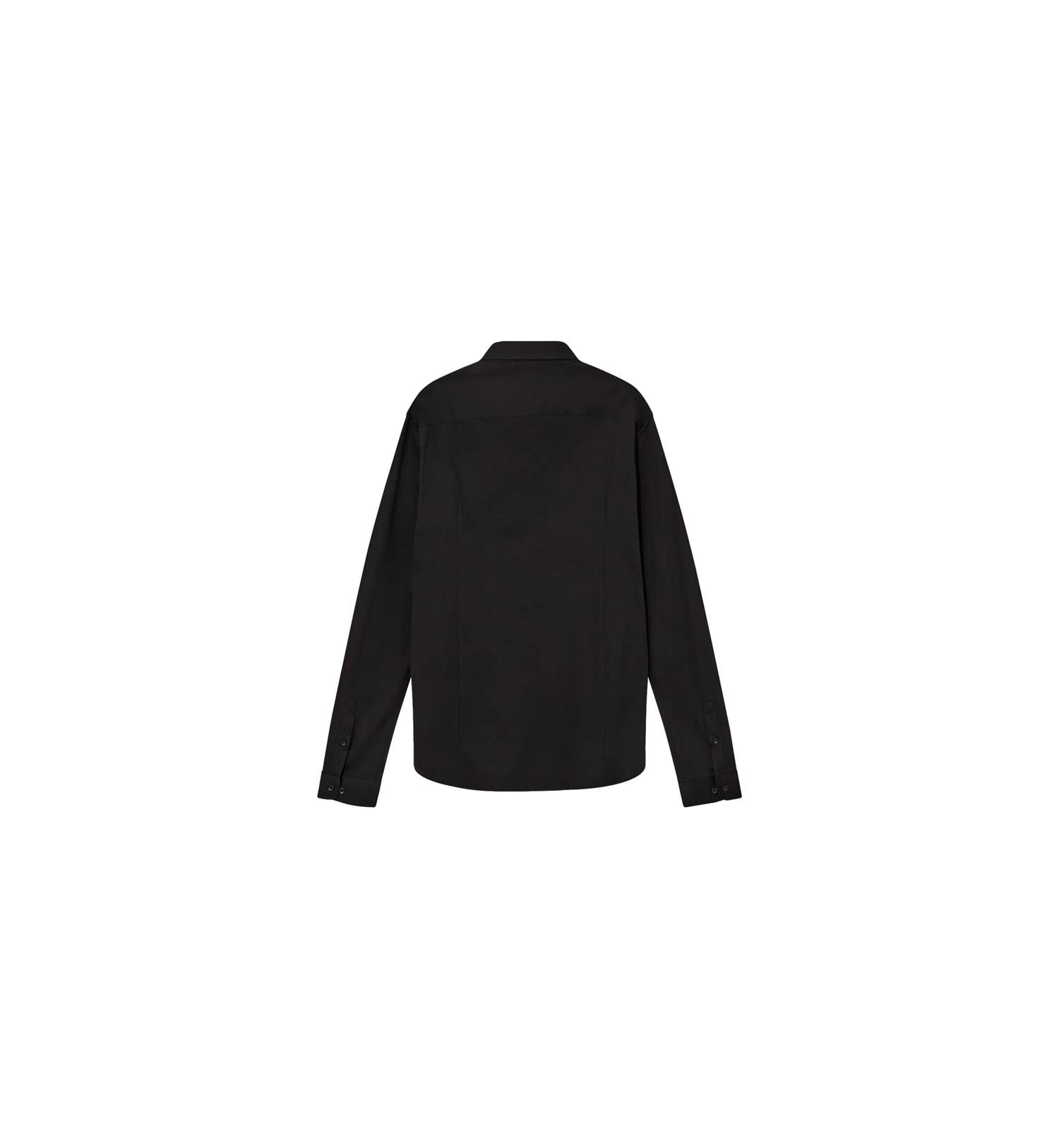 Sort genser fra MOS MOSH MMGMarco Jersey Shirt, viser en avslappet, langermet t-skjorte i mykt jerseystoff.