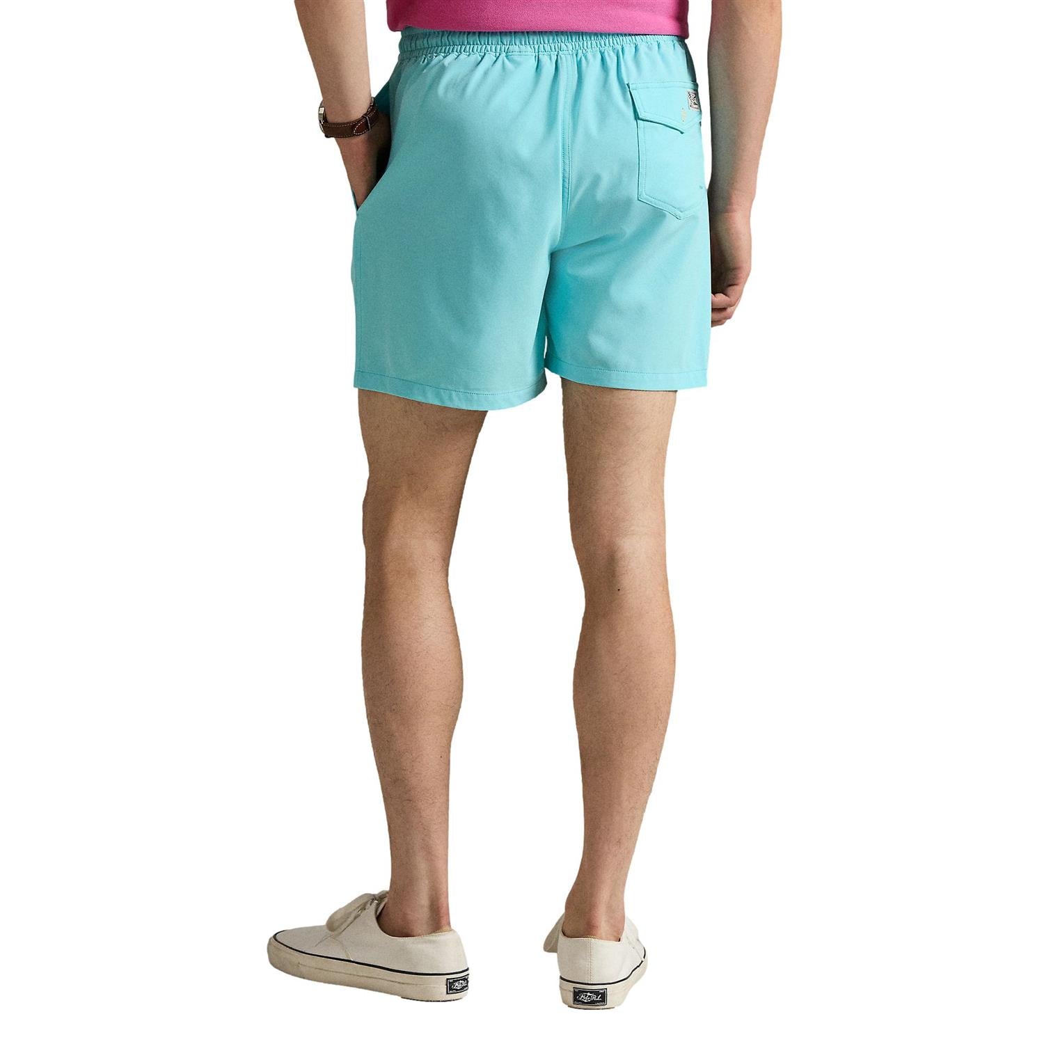 Polo Ralph Lauren 5.75-Inch Traveler Classic Swim Trunk Badeshorts Turkis - chrismoa.no