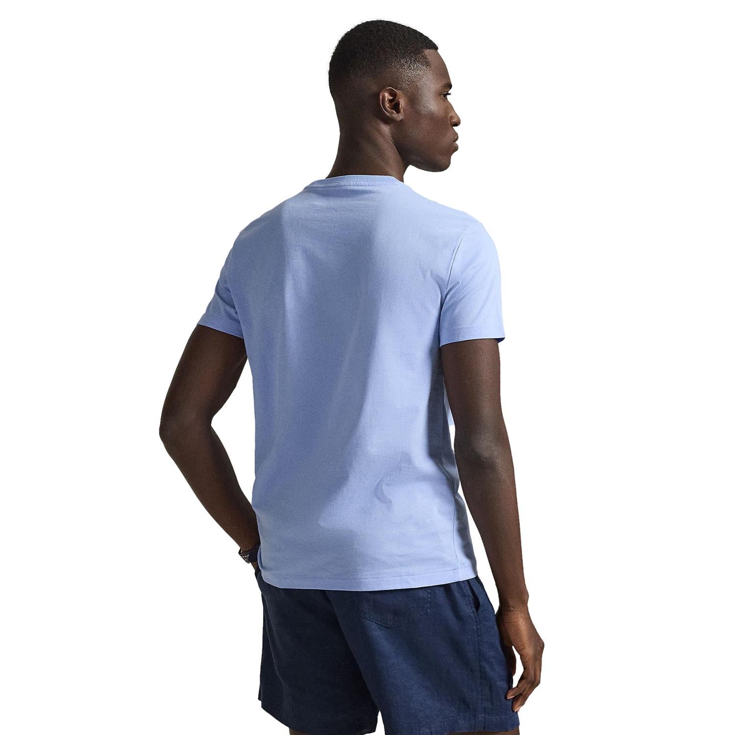 Polo Ralph Lauren Custom Slim Fit Cotton T-Shirt T-Shirt Lyseblå - chrismoa.no