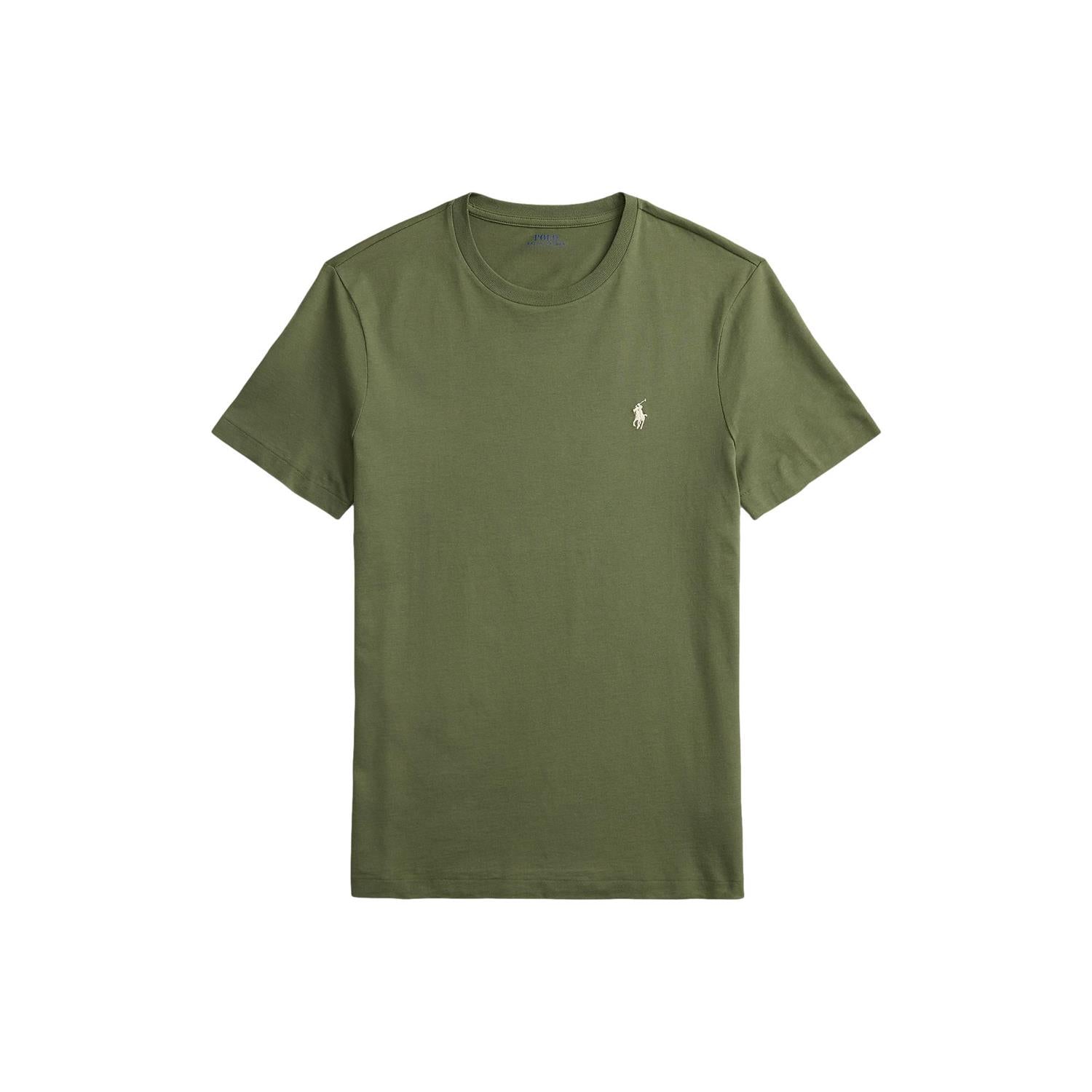 Polo Ralph Lauren Custom Slim Fit Jersey Crewneck T-Shirt T-Shirt Grønn - chrismoa.no