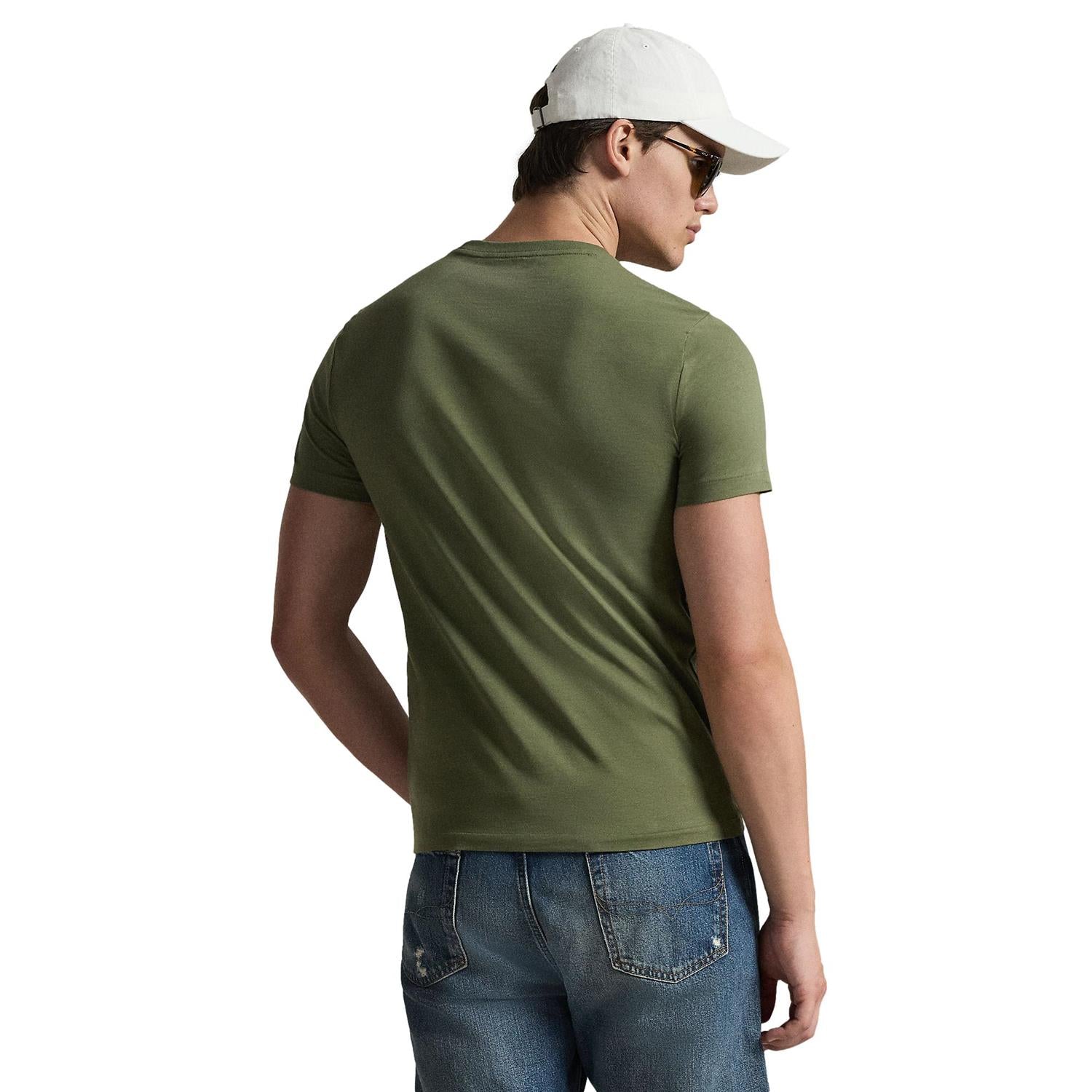 Polo Ralph Lauren Custom Slim Fit Jersey Crewneck T-Shirt T-Shirt Grønn - chrismoa.no
