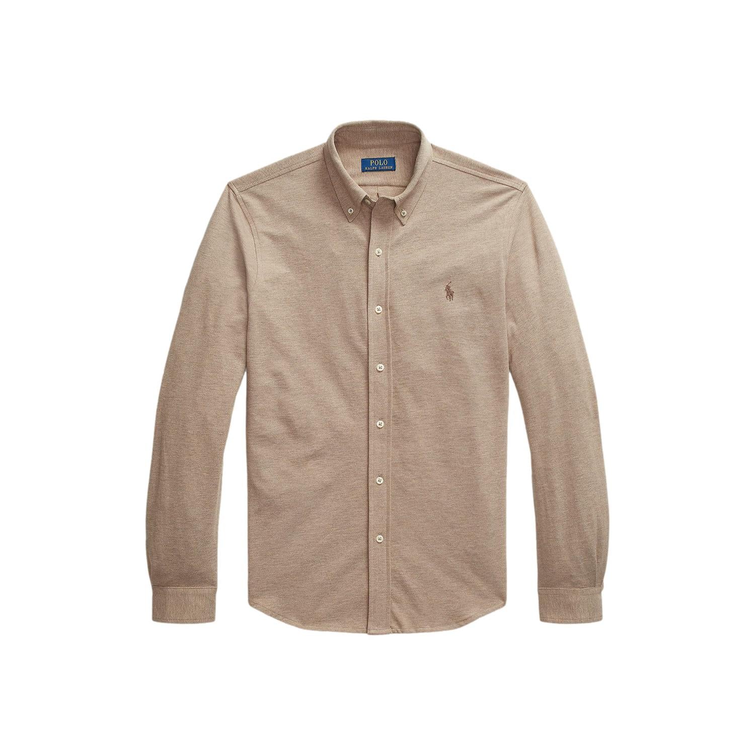 Polo Ralph Lauren Featherweight Mesh Shirt Skjorte Brun - chrismoa.no