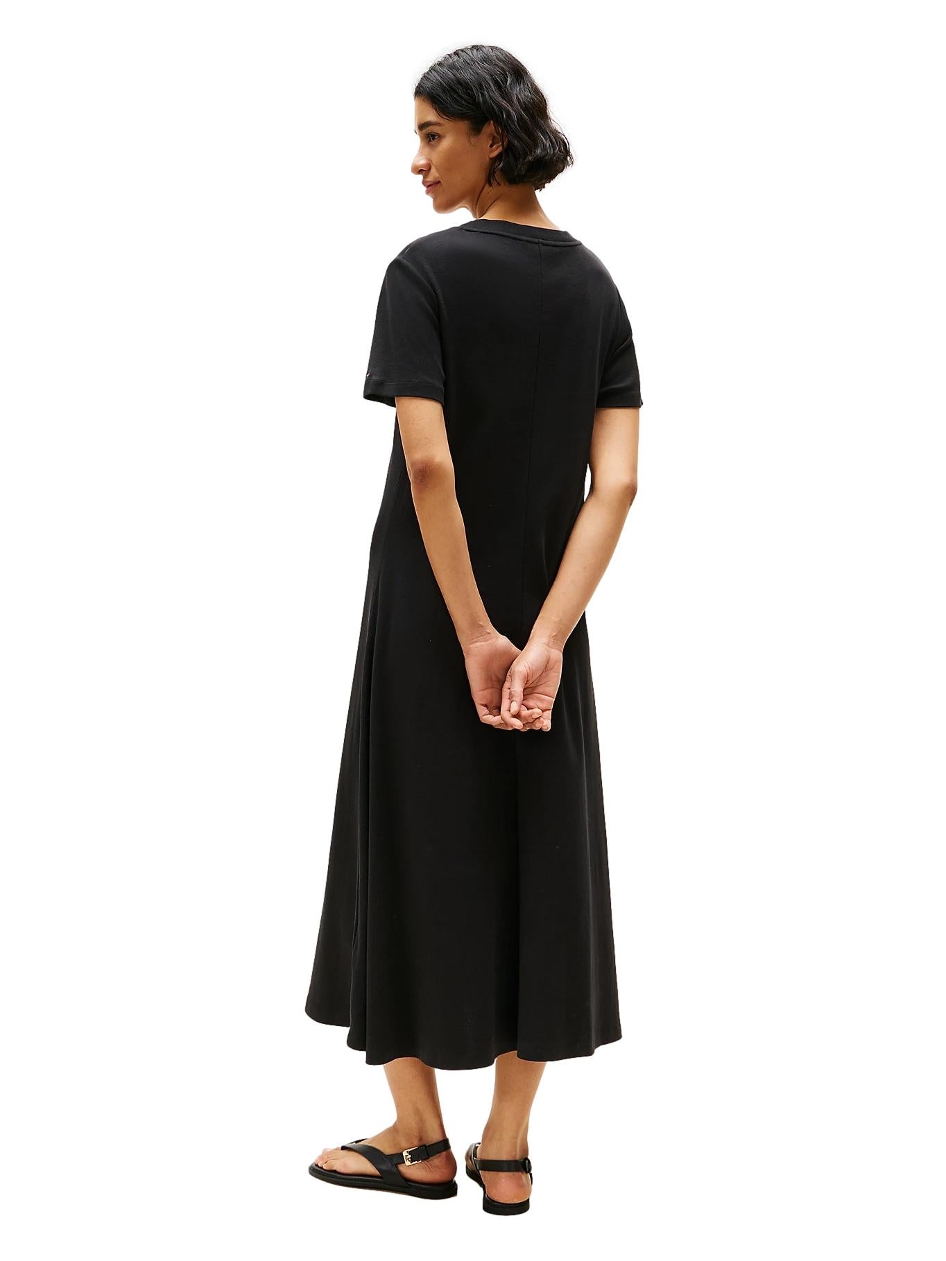 Tommy Hilfiger Modern Cody Ankle Tee Dress Kjole Sort - chrismoa.no