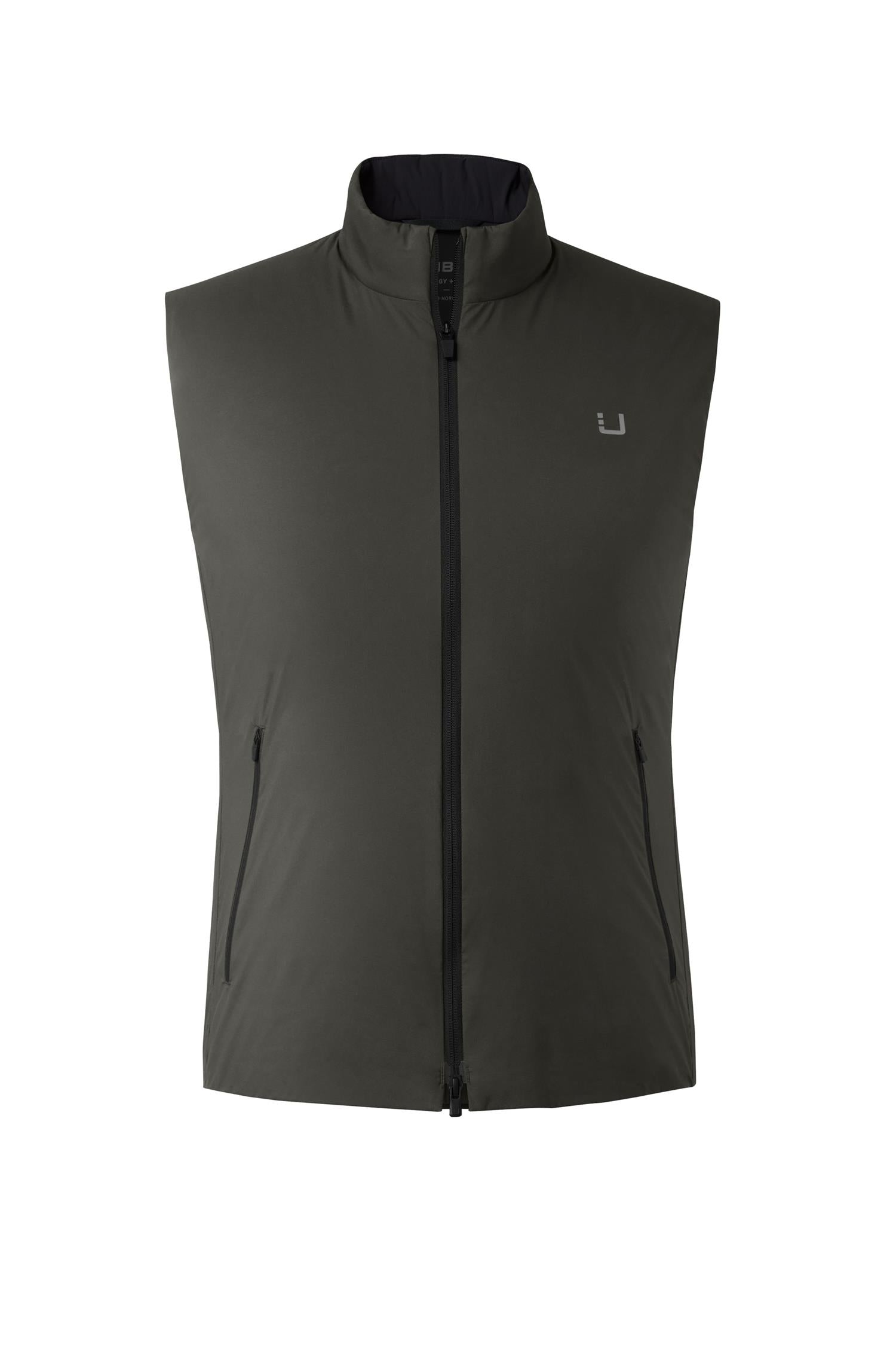 UBR Raptor vest i olivenfarge, slitesterk og komfortabel vest med justerbare detaljer, utendørs- og friluftsliv.