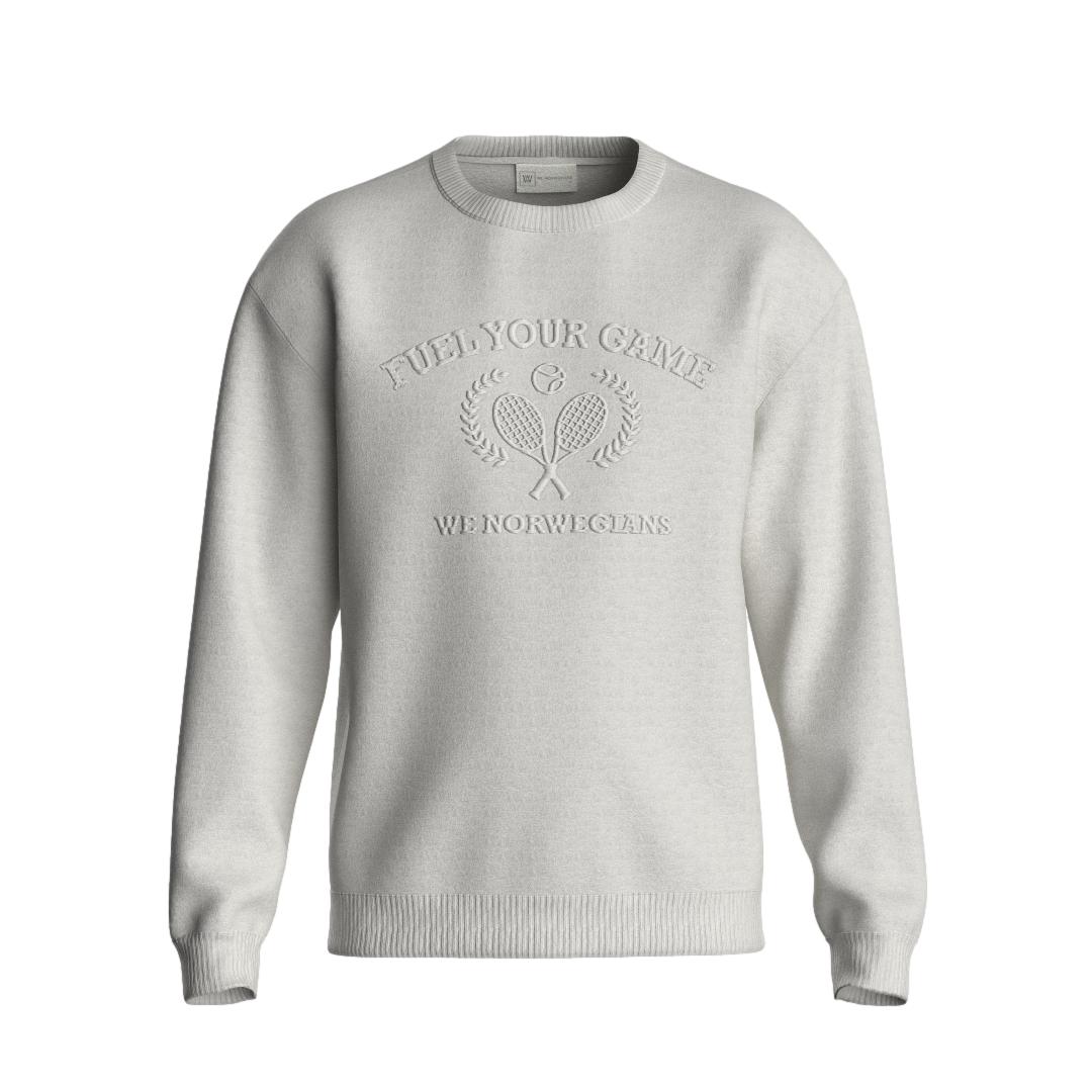 We Norwegians Bounce Sweater Genser Hvit - chrismoa.no