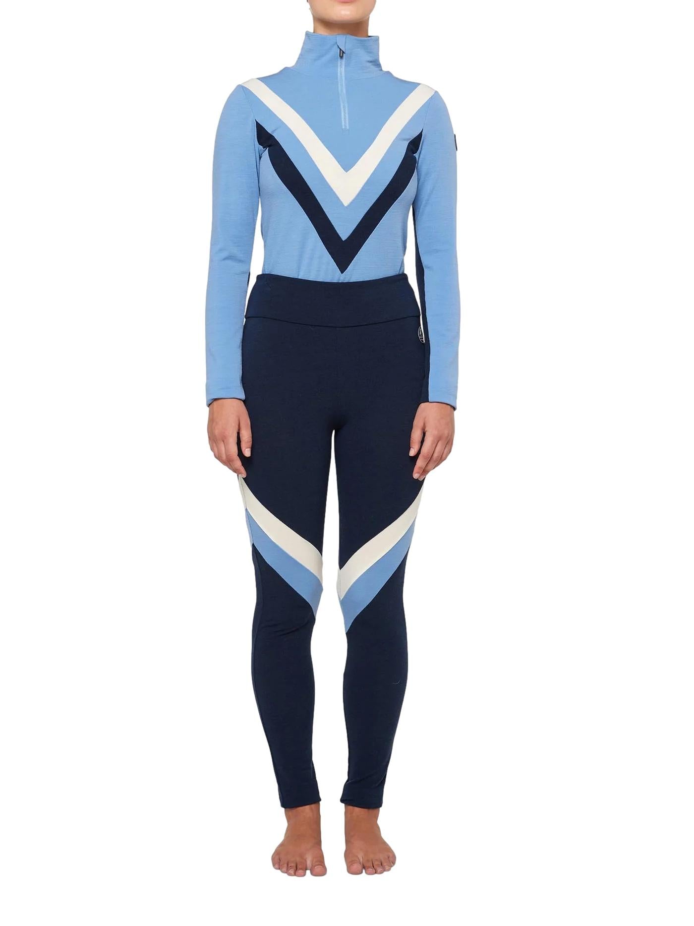 We Norwegians Voss colblock leggings women Bukse Marine - chrismoa.no