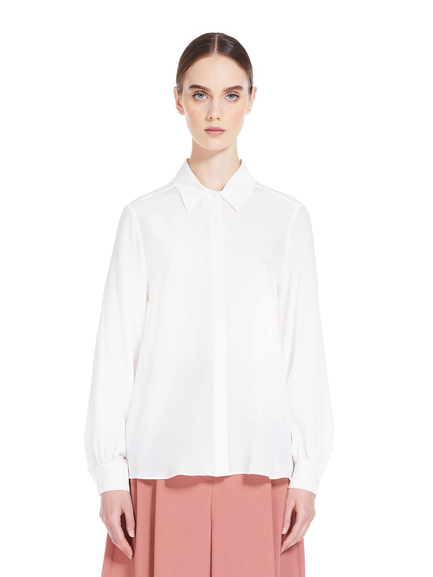 Max Mara Weekend Esopo Bluse Hvit - chrismoa.no