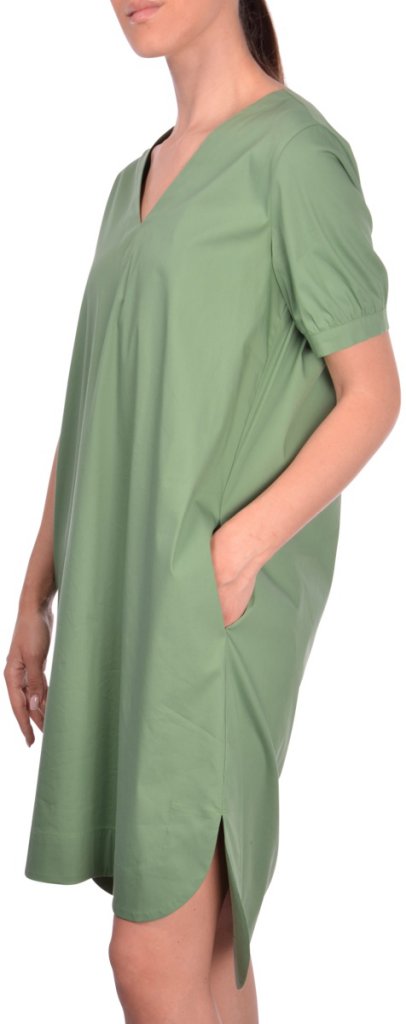 Gran Sasso DRESS M/M SCOLLO A V Kjole Grønn - chrismoa.no