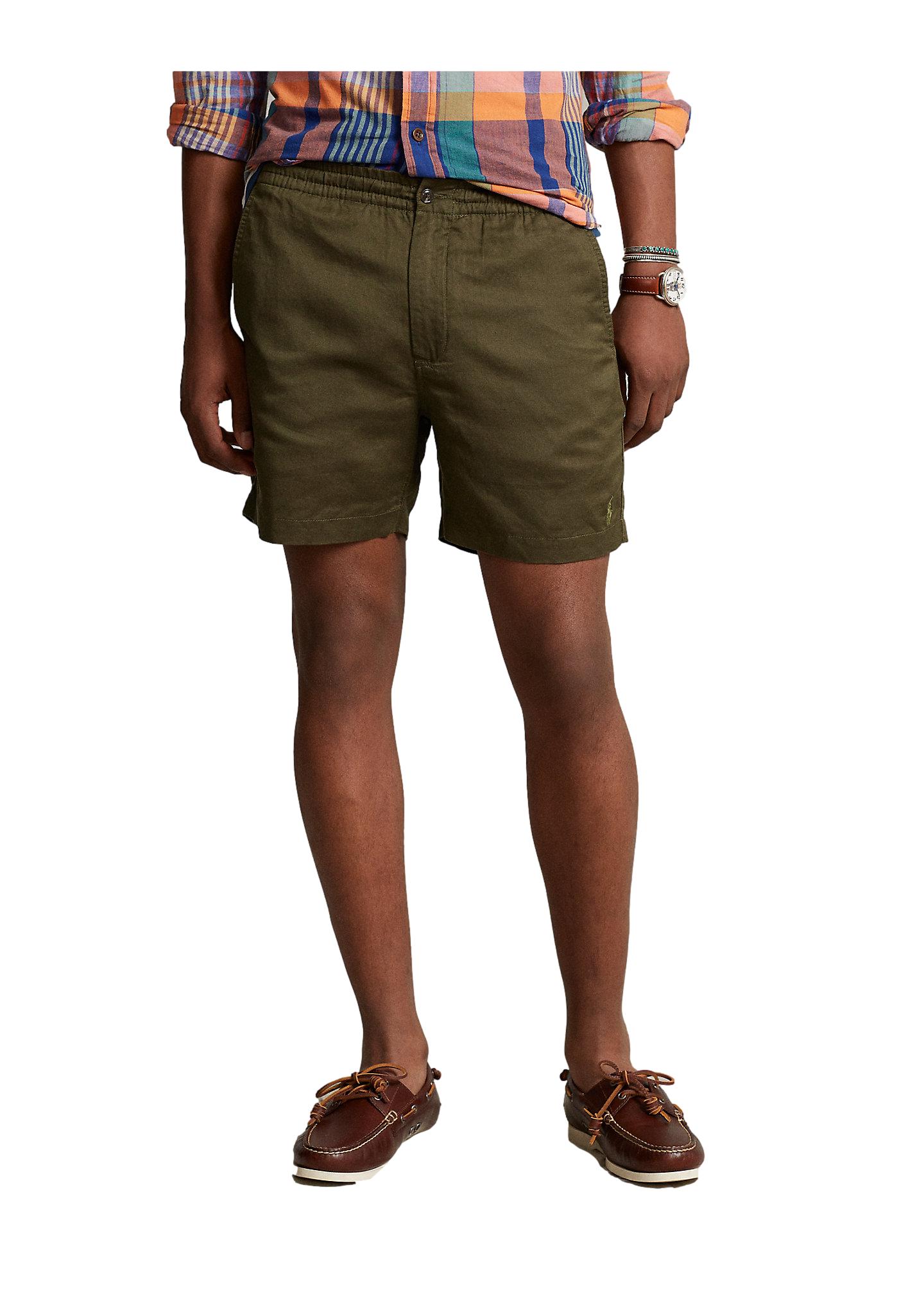 Polo Ralph Lauren 15.2 cm Polo Prepster Linen-Blend Short Shorts Militærgrønn - chrismoa.no