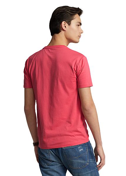 Polo Ralph Lauren T-skjorte Custom Slim T-Shirt Korall - chrismoa.no