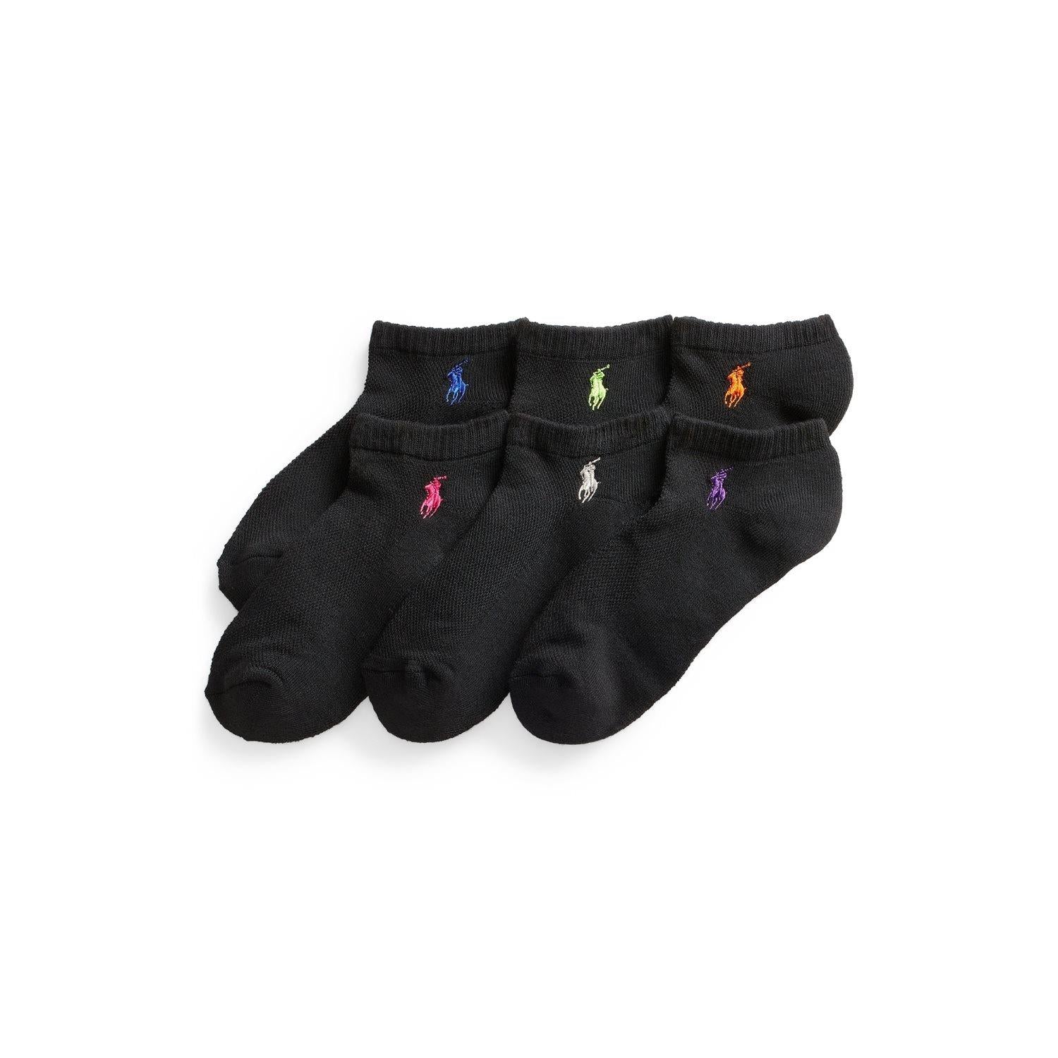Polo Ralph Lauren CSHN SOLE LW SOCKS 6-PACK Strømper Sort - chrismoa.no