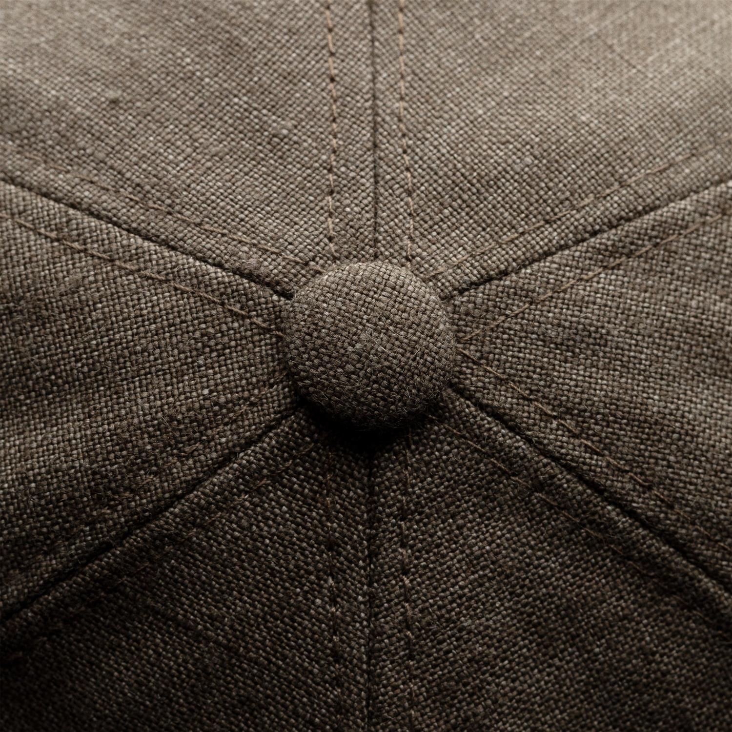 Eton Dark Green Linen Twill Baseball Cap Caps Mørkegrønn - chrismoa.no