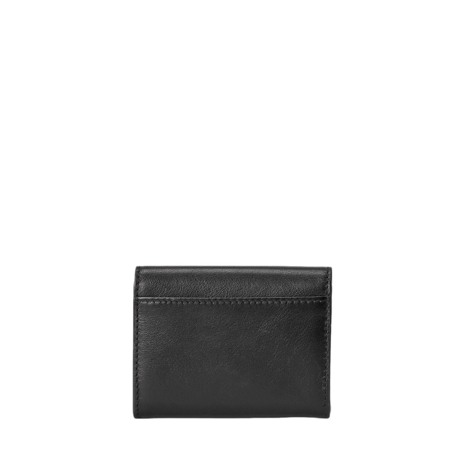 Polo Ralph Lauren Id Leather Fold-Over Card Case Lommebok Sort - chrismoa.no