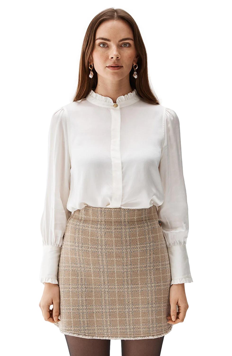 Busnel NIRVA BLOUSE Skjorte Hvit - chrismoa.no