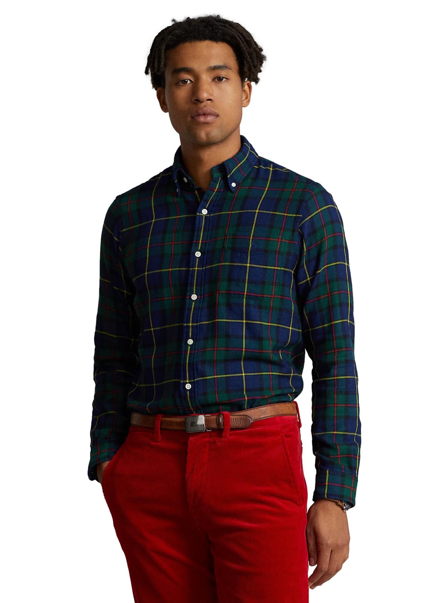 Polo Ralph Lauren Custom Fit Checked Double-Faced Shirt Skjorte Multi - chrismoa.no