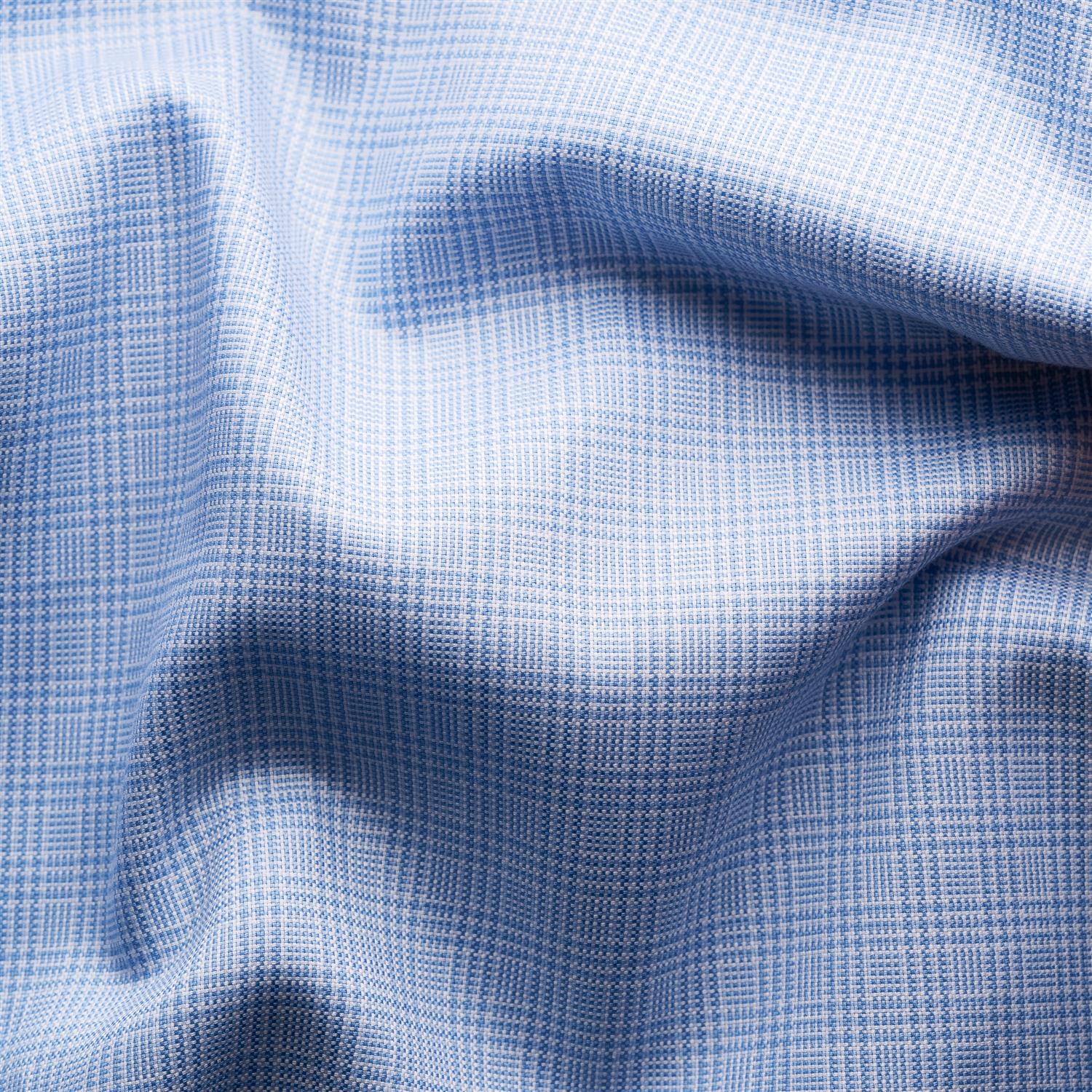 Eton Check Signature Oxford Shirt Skjorte Lyseblå - chrismoa.no