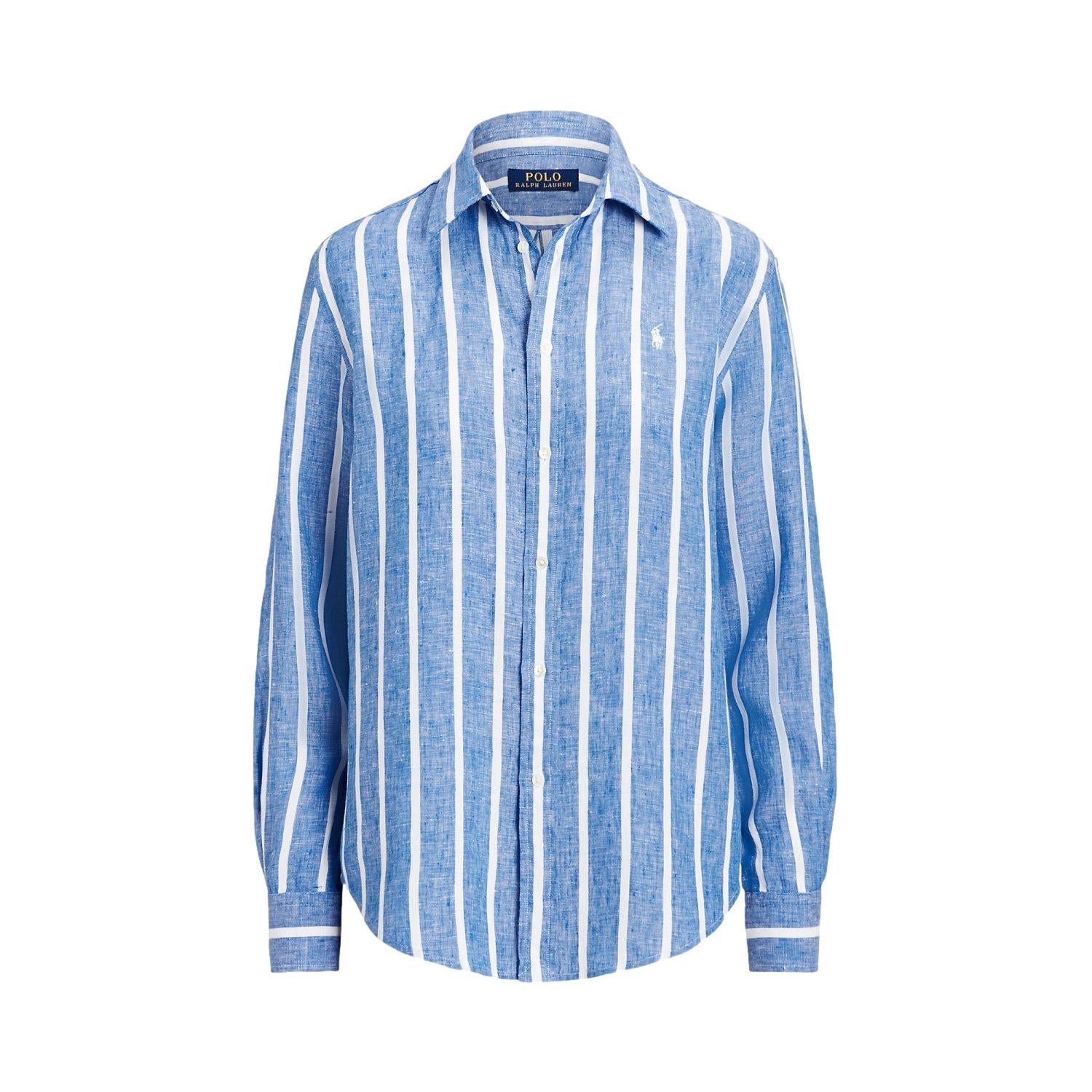 Polo Ralph Lauren RELAXED-LONG SLEEVE-BUTTON FRONT SHIRT Skjorte Striper - chrismoa.no
