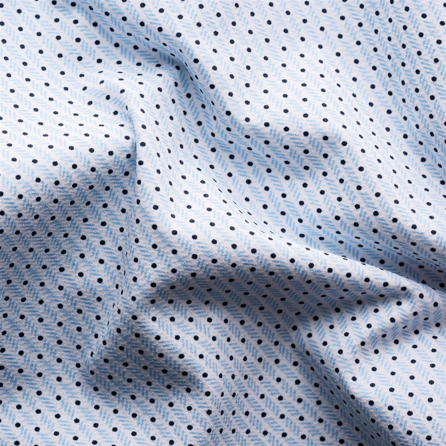Eton Slim Light Blue 4-Way Stretch Skjorte Lyseblå - chrismoa.no