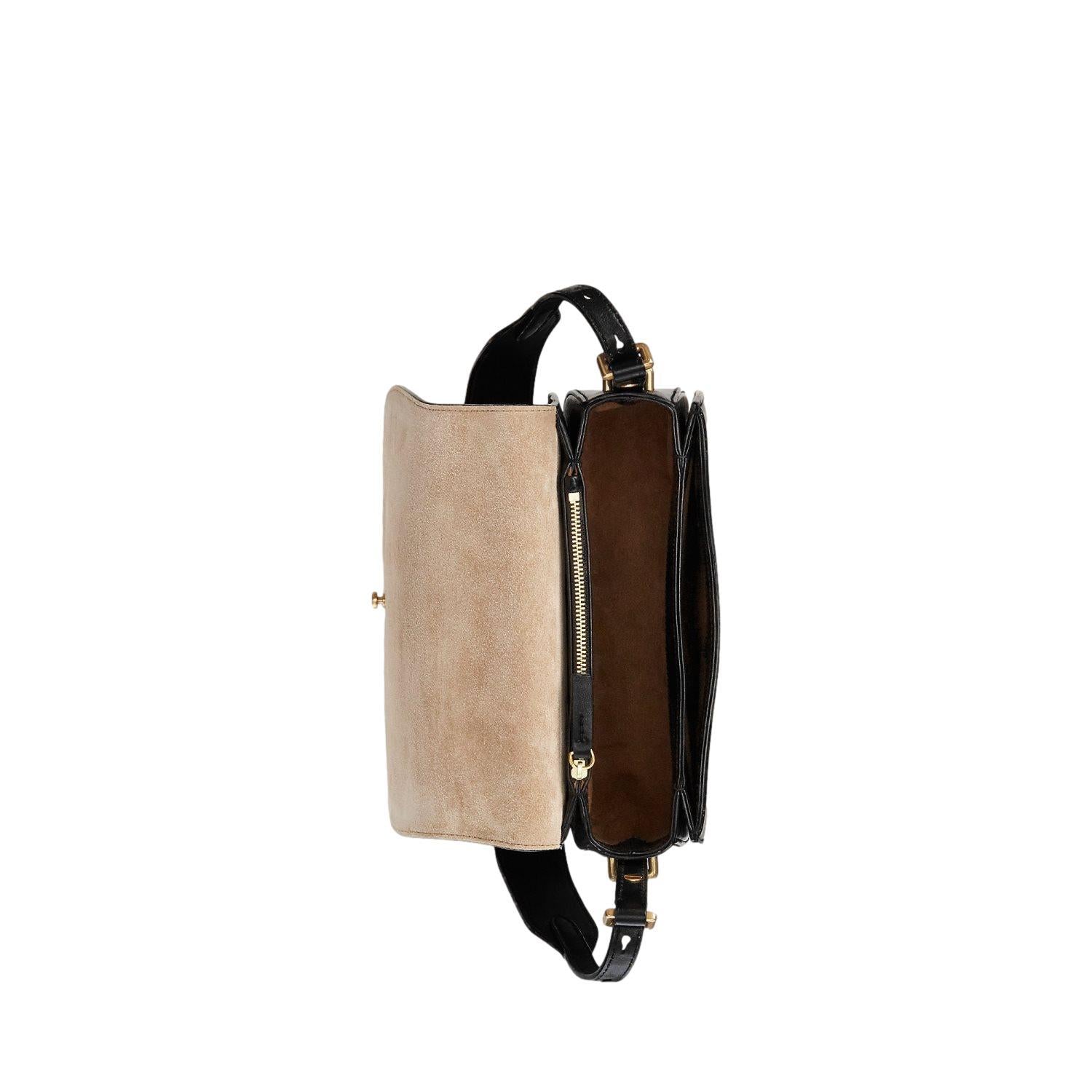 Polo Ralph Lauren Polo ID Calfskin Saddle Bag Veske Sort - chrismoa.no