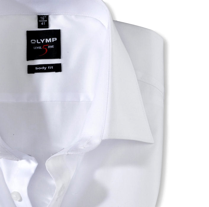 Olymp Body Fit Skjorte Hvit - chrismoa.no