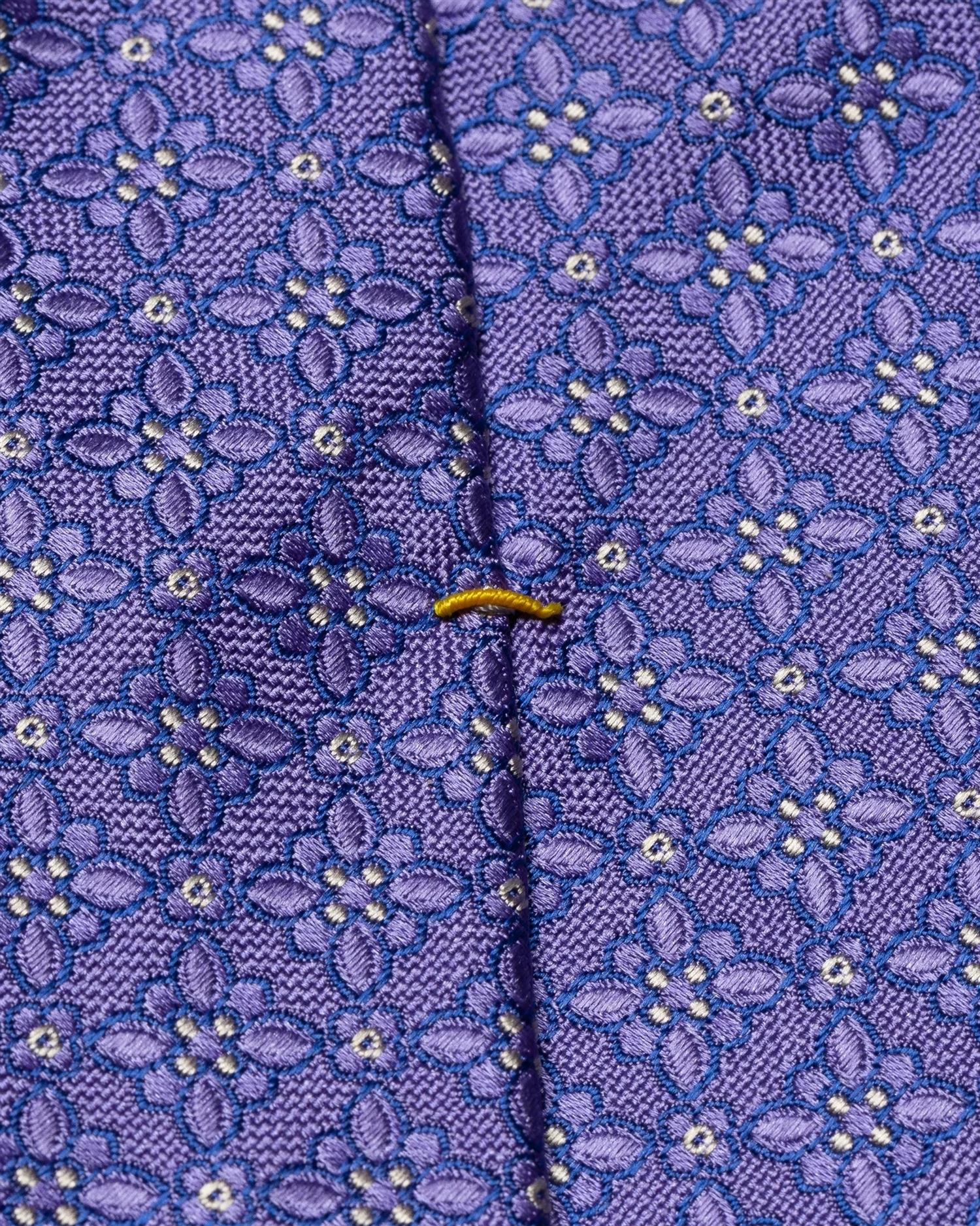 Eton Dark Purple Silk Tie Slips Lilla - chrismoa.no