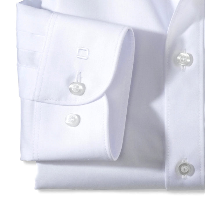 Olymp Body Fit Skjorte Hvit - chrismoa.no