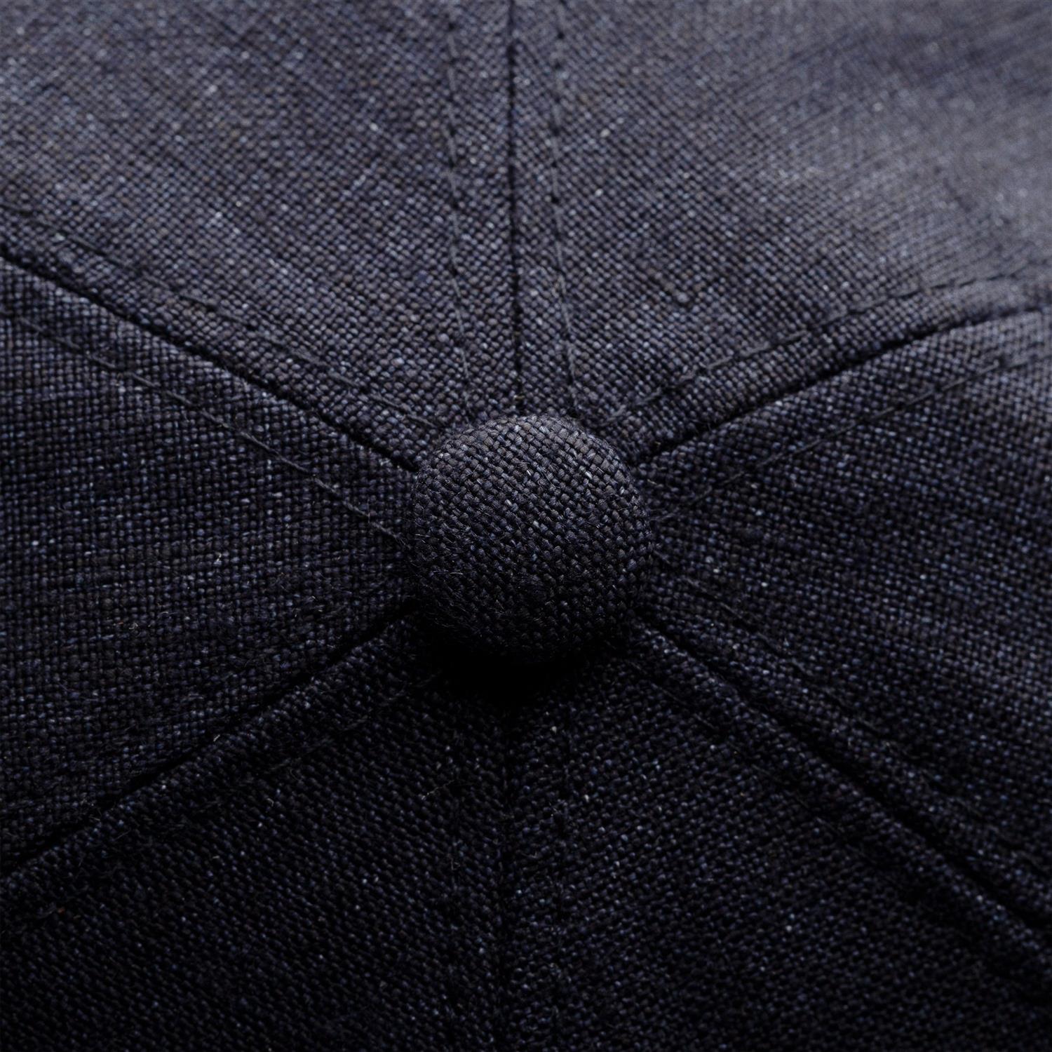 Eton Dark Navy Linen Twill Baseball Cap Caps Mørkeblå - chrismoa.no