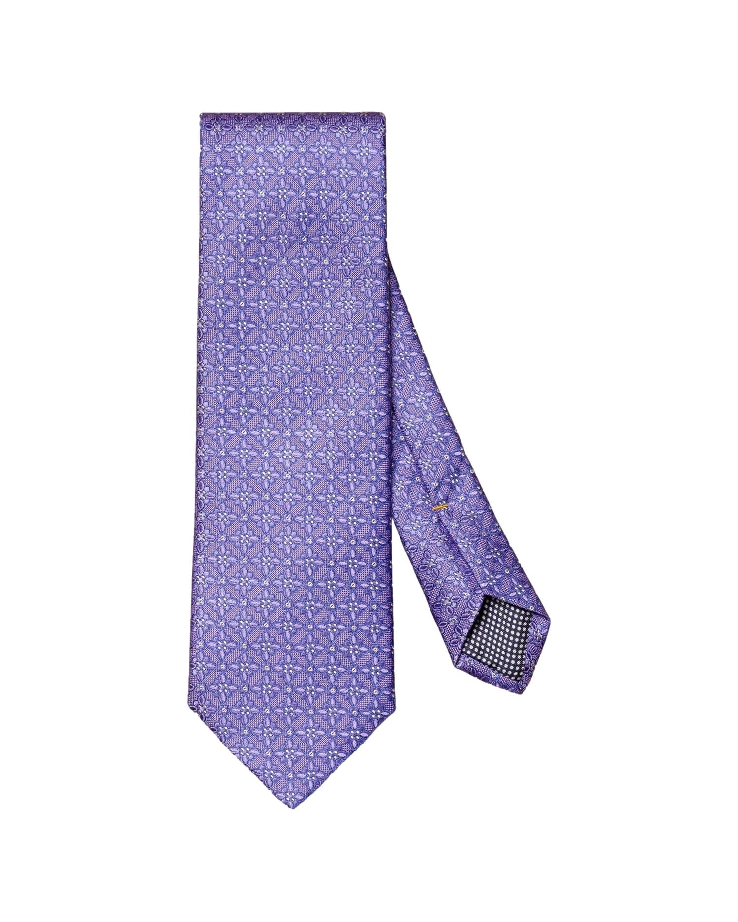 Eton Dark Purple Silk Tie Slips Lilla - chrismoa.no