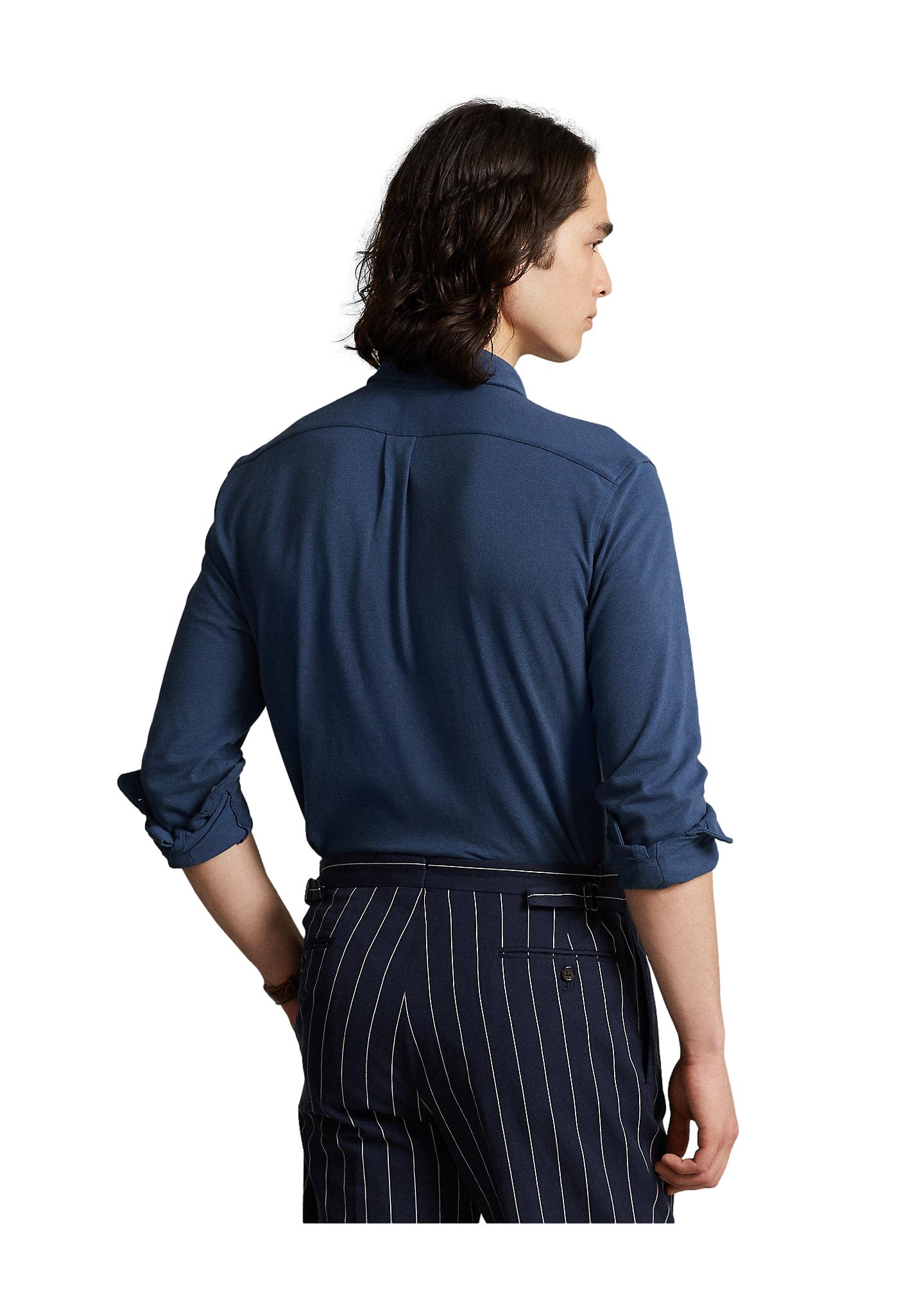 Polo Ralph Lauren Featherweight Mesh Shirt Skjorte Blå - chrismoa.no