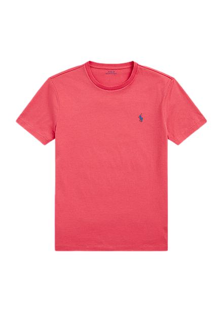Polo Ralph Lauren T-skjorte Custom Slim T-Shirt Korall - chrismoa.no