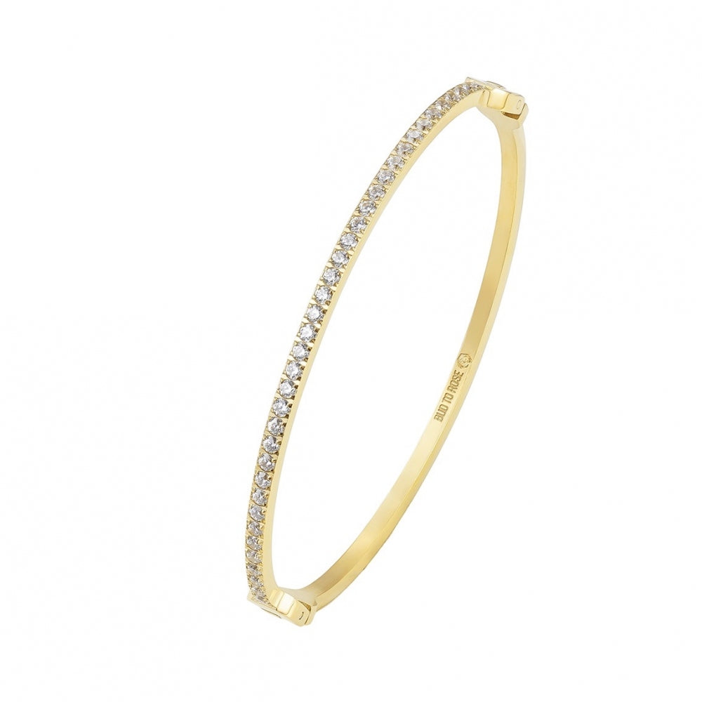 Bud to Rose Crown Bracelet Gold Armbånd Gull