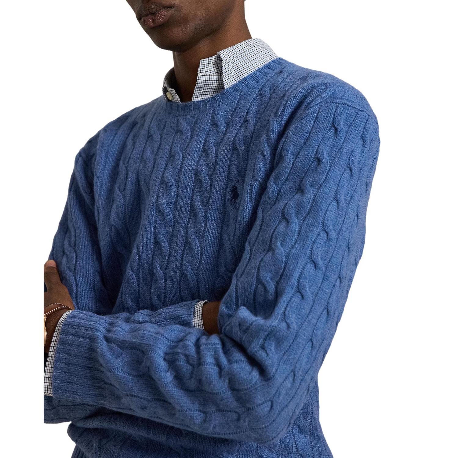 Polo Ralph Lauren Cable Long Sleeve Pullover Genser Blå