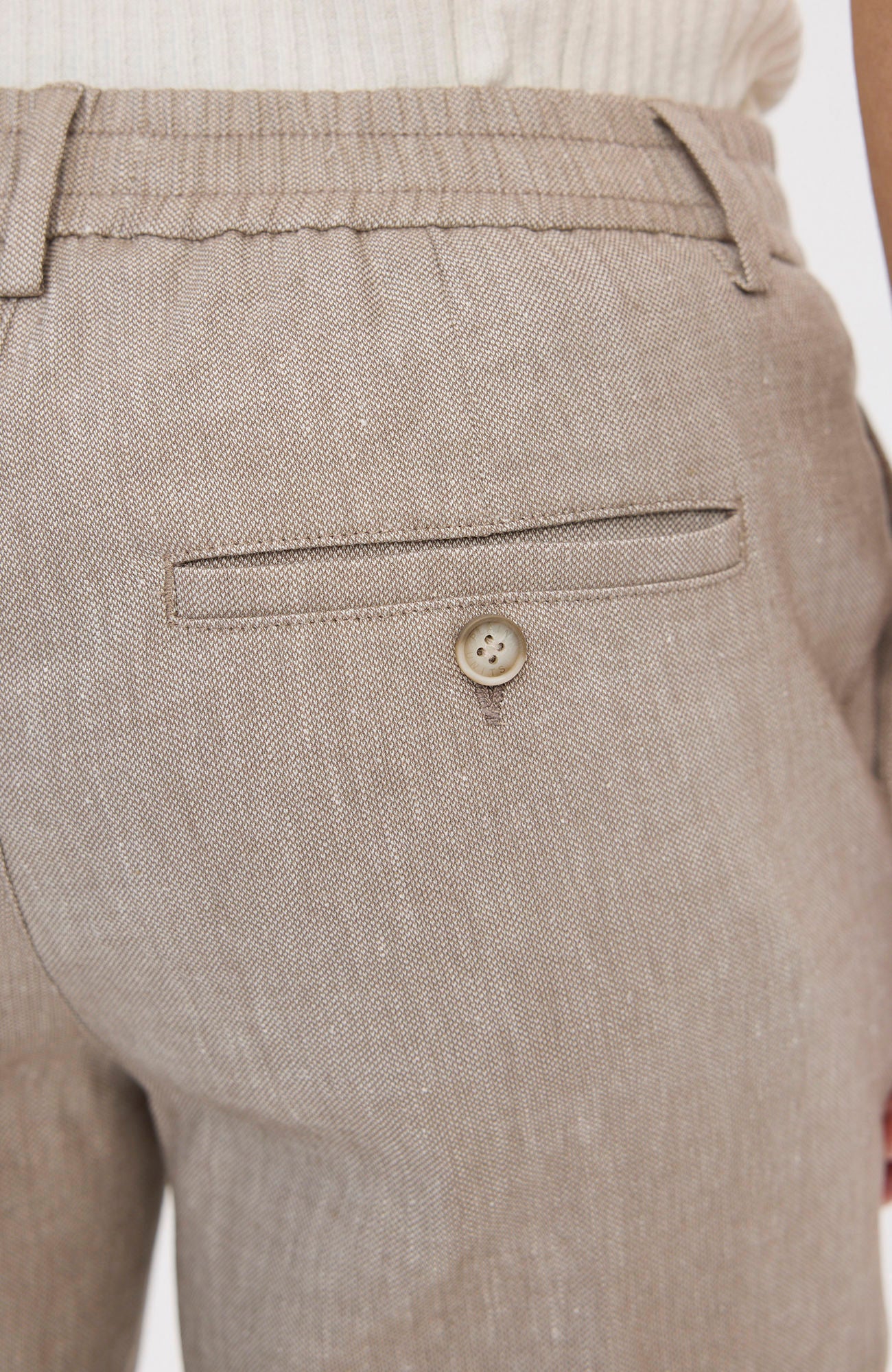 Plain Units Theopl 769 Dressbukse Walnut Linen